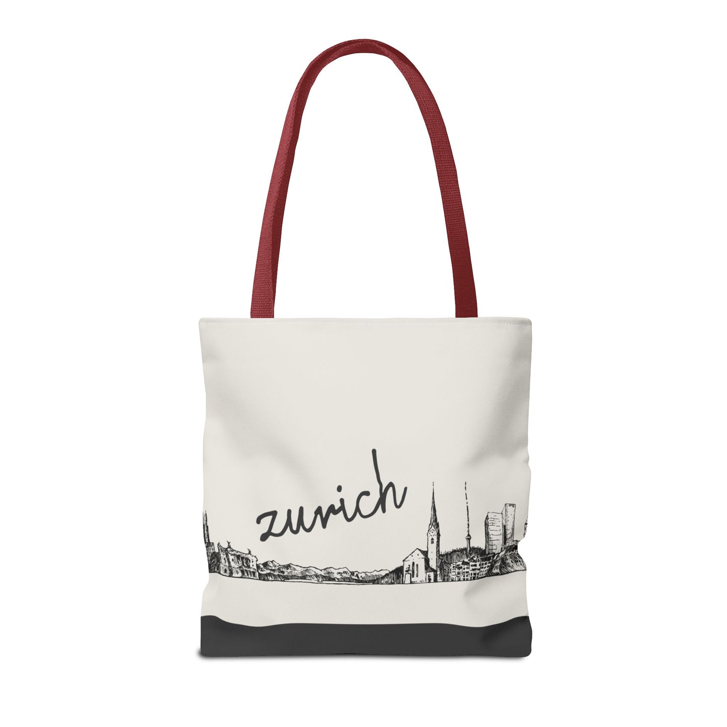 Zurich Travel Tote Bag – Lightweight Wanderlight Tote, Skyline Design, Durable Everyday Adventure Bag