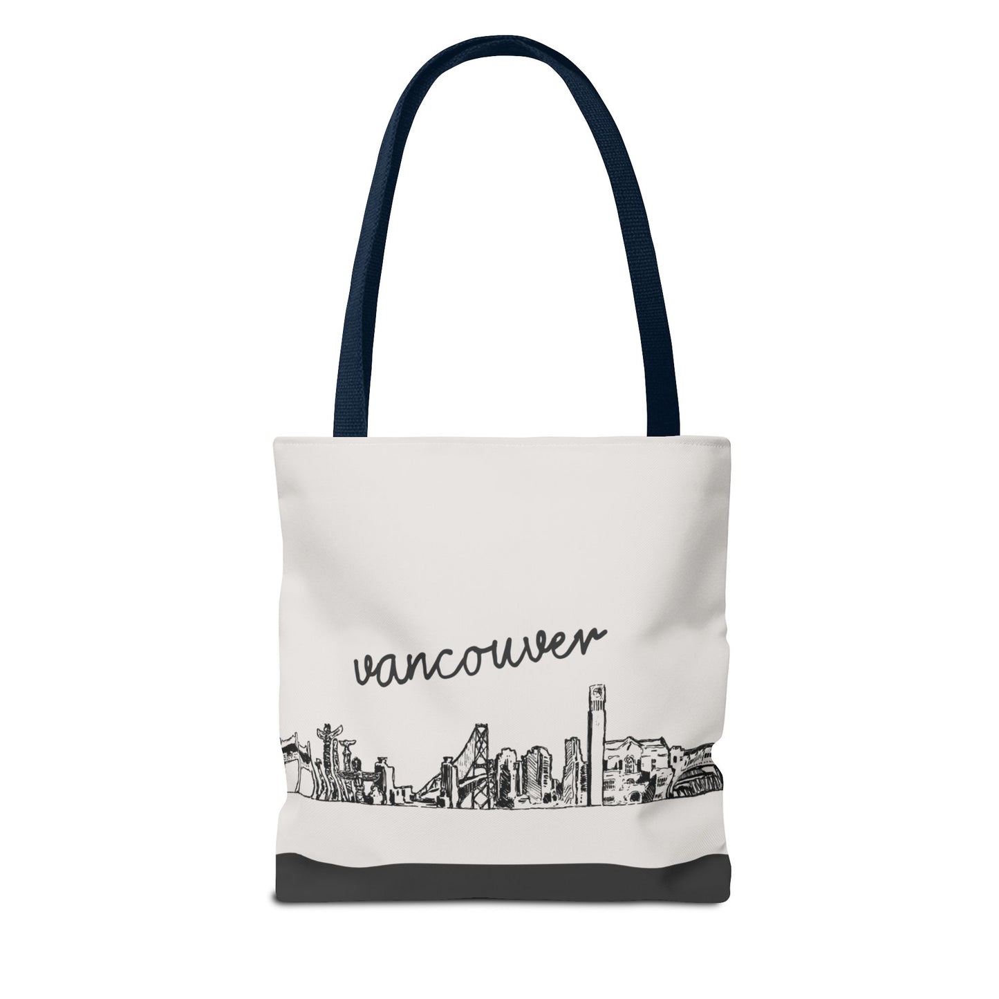 Vancouver Travel Tote Bag – Lightweight Wanderlight Tote, Skyline Design, Durable Everyday Adventure Bag