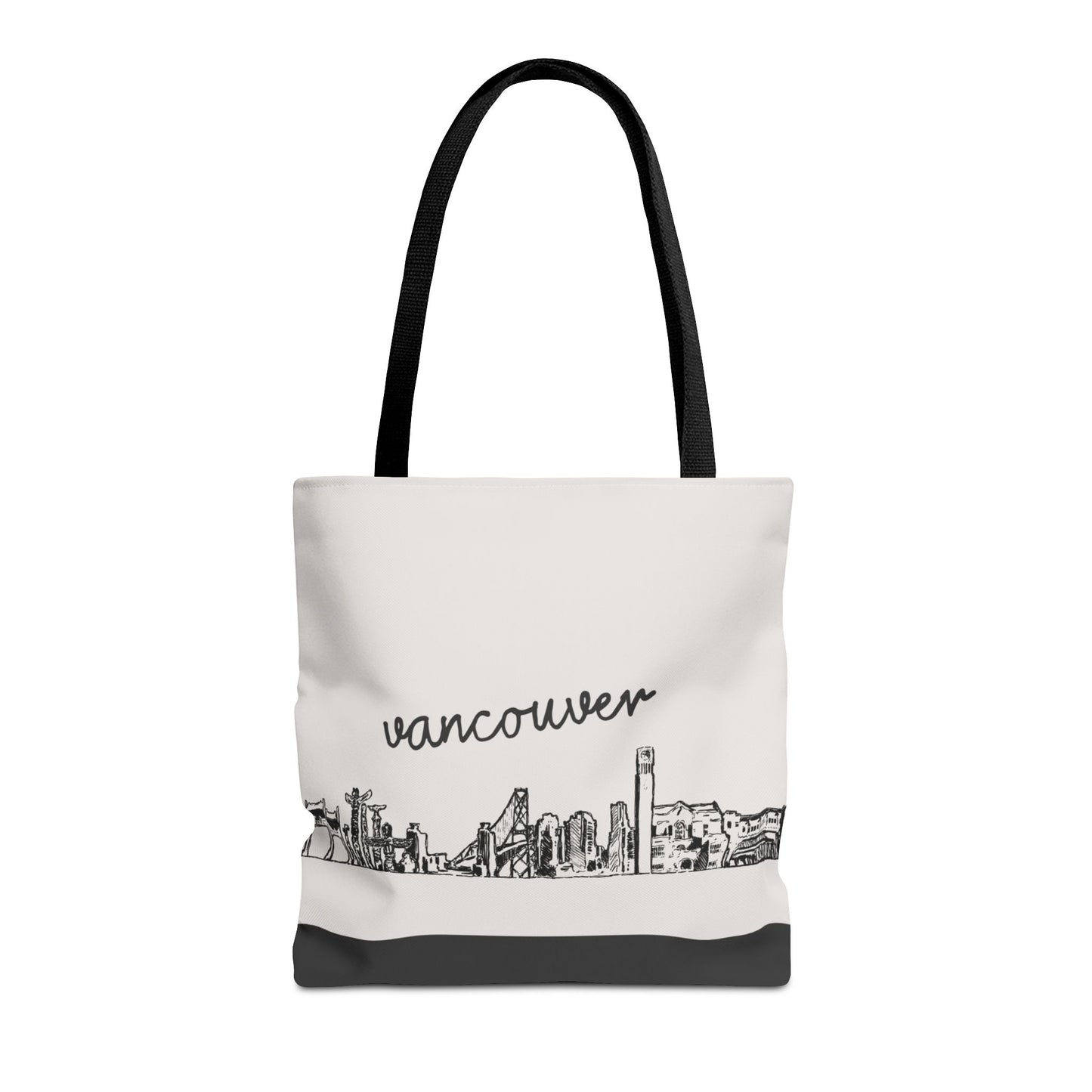 Vancouver Travel Tote Bag – Lightweight Wanderlight Tote, Skyline Design, Durable Everyday Adventure Bag