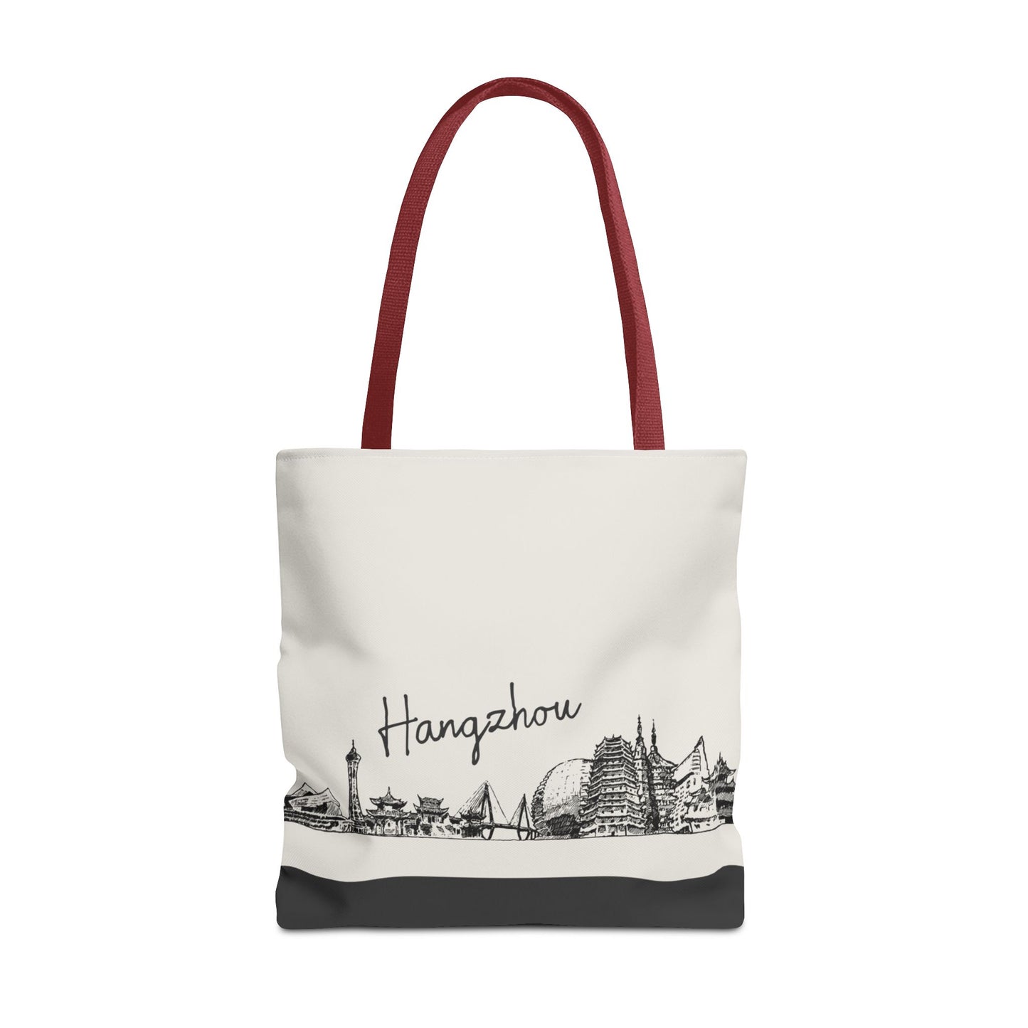 Hangzhou Travel Tote Bag – Lightweight Wanderlight Tote, Skyline Design, Durable Everyday Adventure Bag