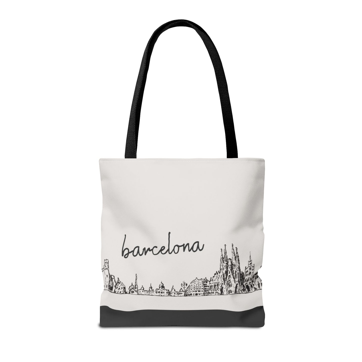 Barcelona Travel Tote Bag – Lightweight Wanderlight Tote, Skyline Design, Durable Everyday Adventure Bag