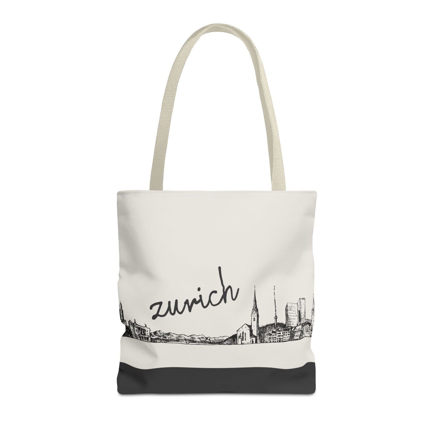Zurich Travel Tote Bag – Lightweight Wanderlight Tote, Skyline Design, Durable Everyday Adventure Bag