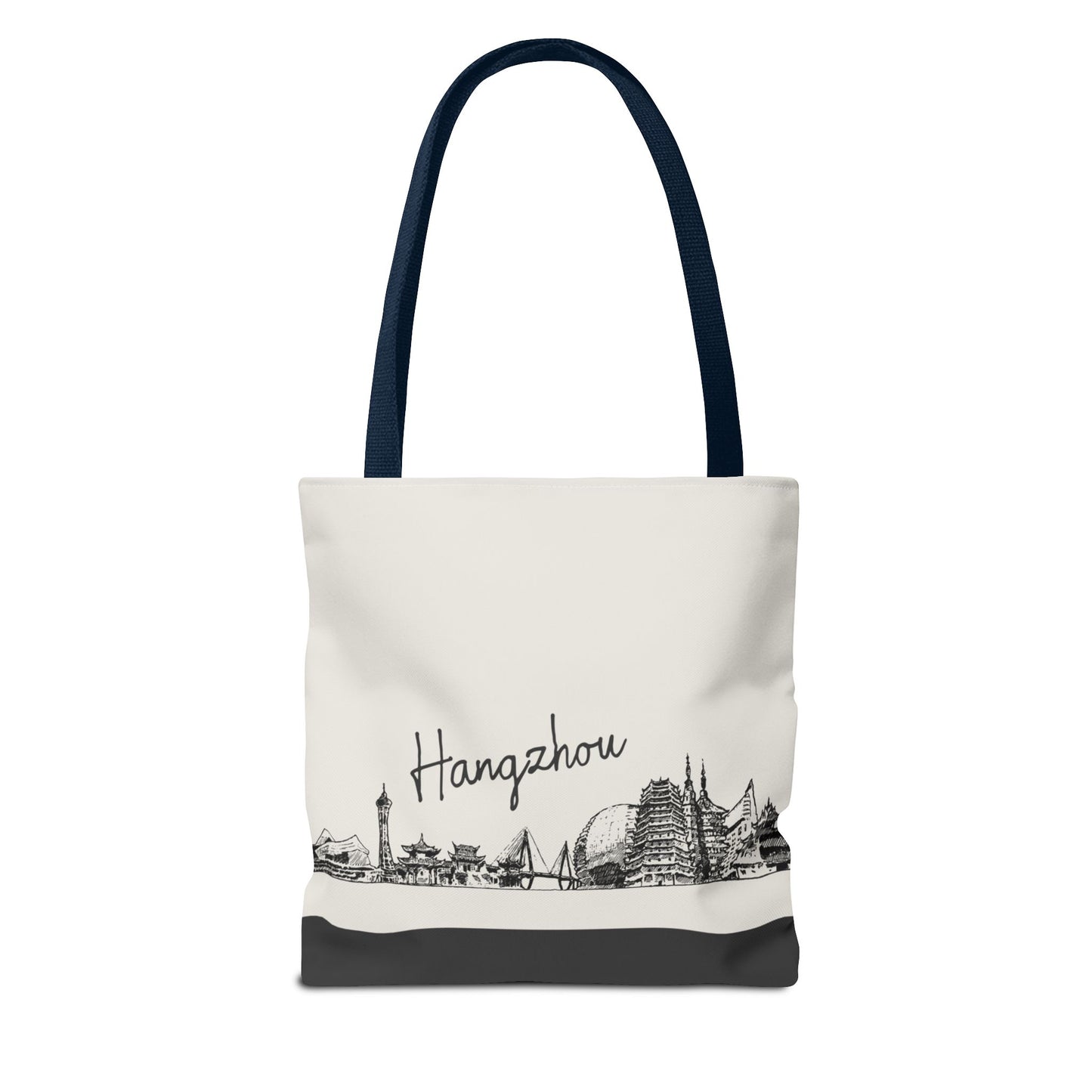 Hangzhou Travel Tote Bag – Lightweight Wanderlight Tote, Skyline Design, Durable Everyday Adventure Bag
