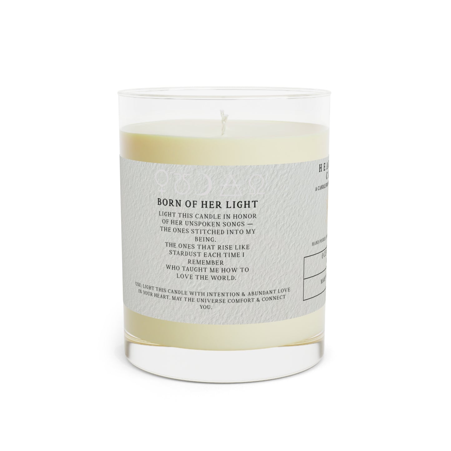 Heartlight Mother’s Legacy Scented Candle - 11oz Aromatherapy Candle for Relaxation and Intention