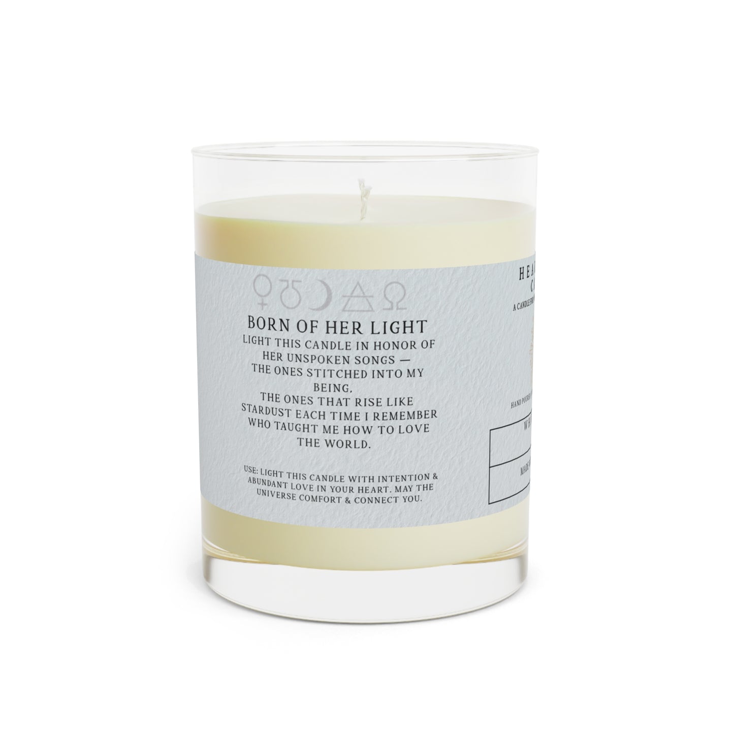 Heartlight Mother’s Legacy Scented Candle - 11oz Aromatherapy Candle for Relaxation and Intention