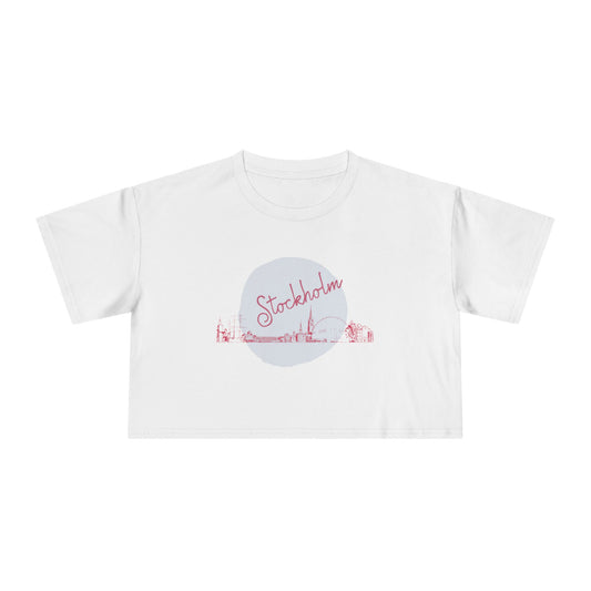 Stockholm Women's Crop Tee - Stylish City Life Top for Casual Outings
