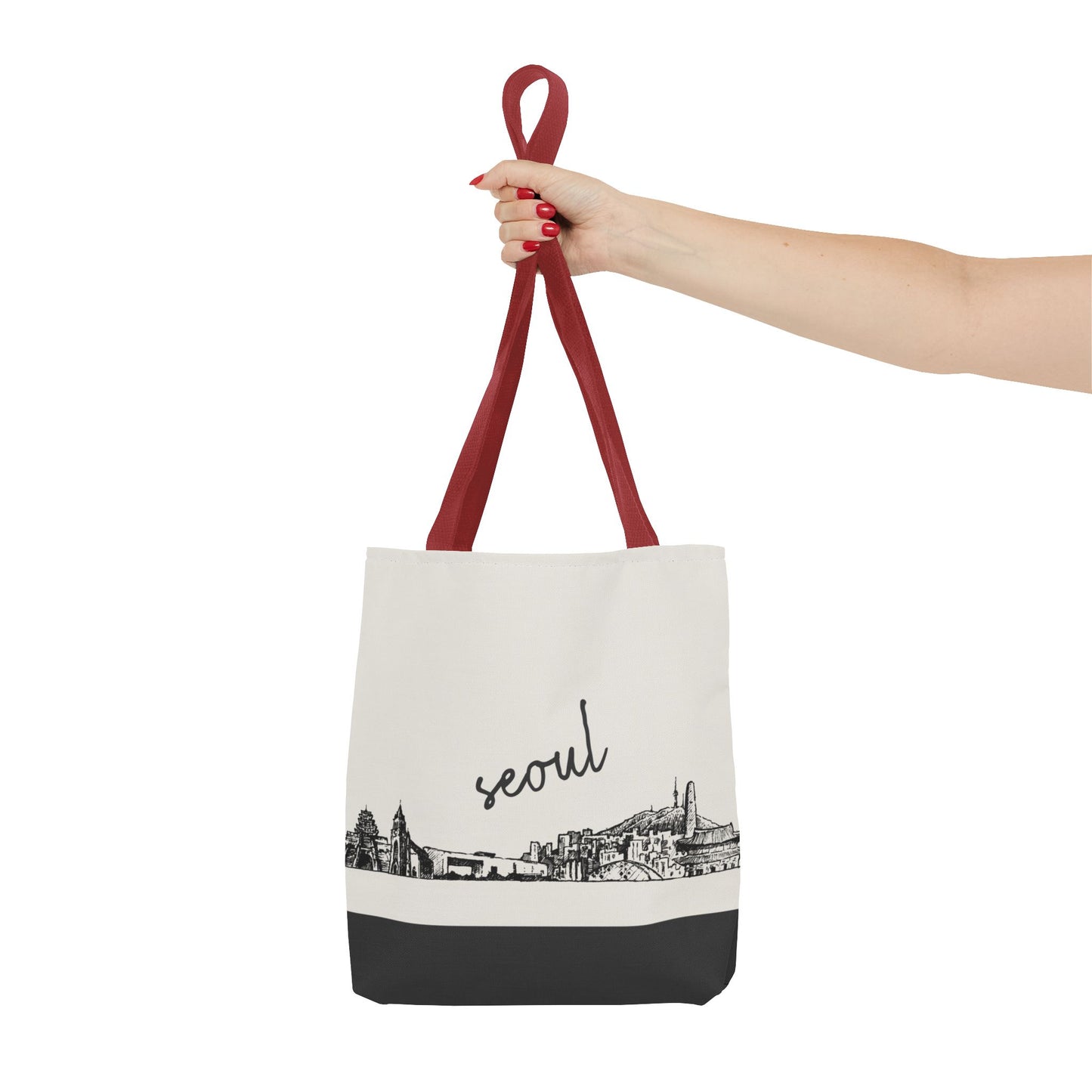 Seoul Travel Tote Bag – Lightweight Wanderlight Tote, Skyline Design, Durable Everyday Adventure Bag