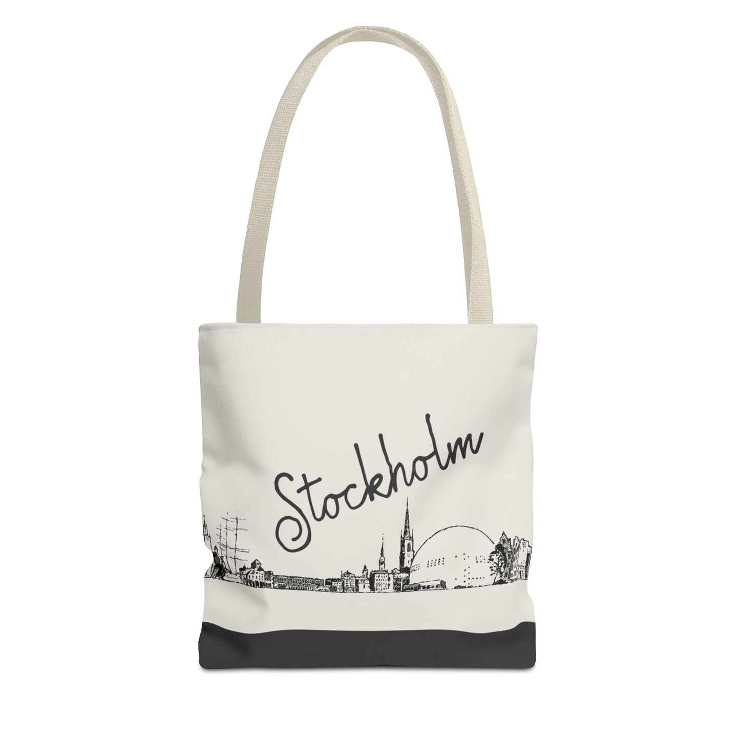 Stockholm Travel Tote Bag – Lightweight Wanderlight Tote, Skyline Design, Durable Everyday Adventure Bag