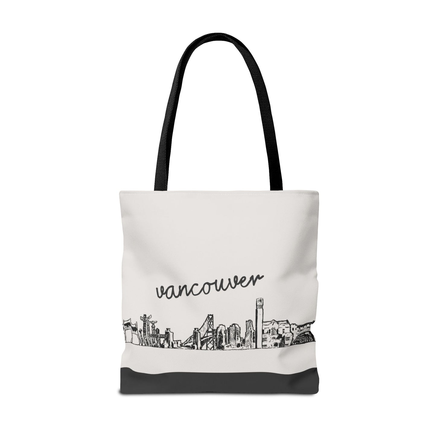 Vancouver Travel Tote Bag – Lightweight Wanderlight Tote, Skyline Design, Durable Everyday Adventure Bag