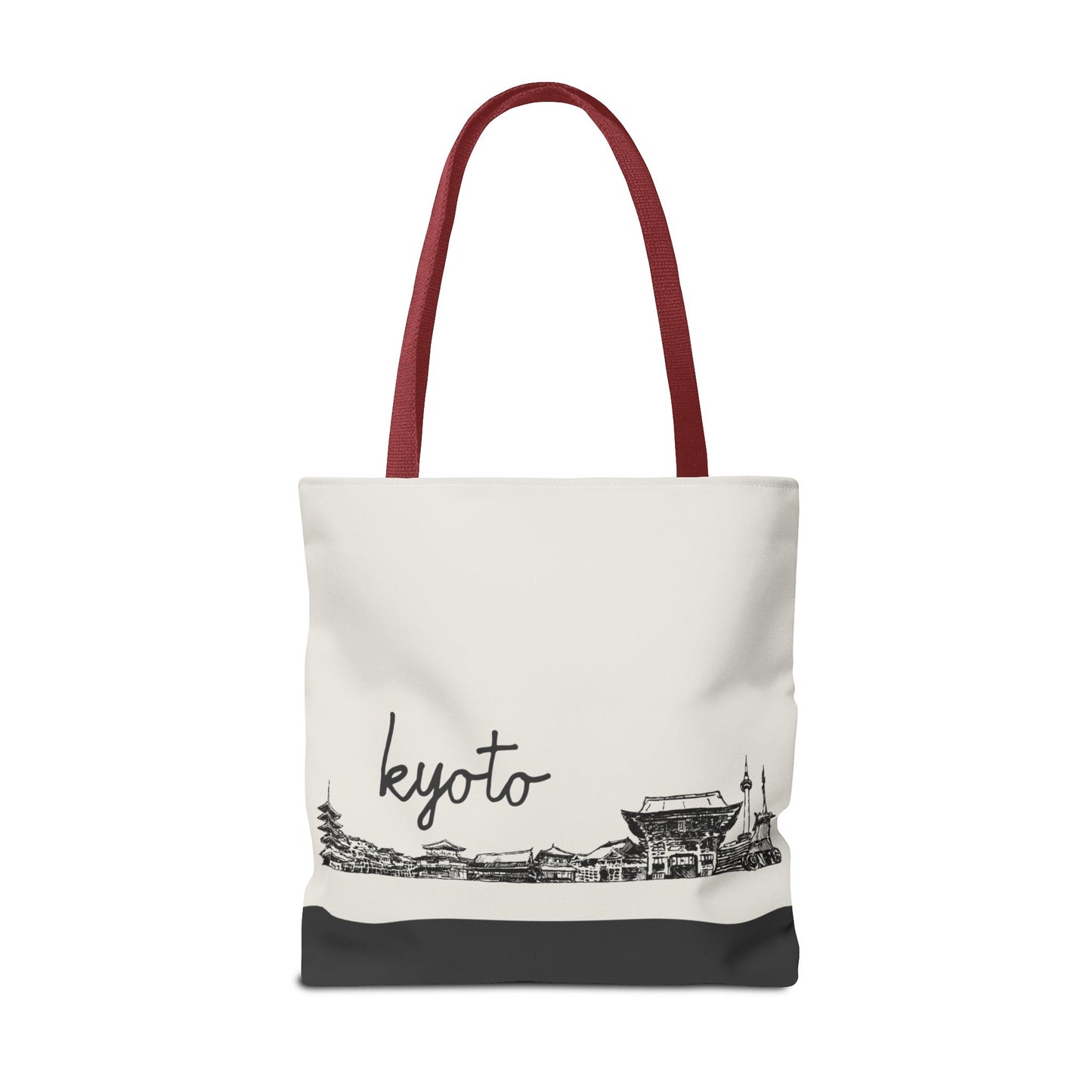 Kyoto Travel Tote Bag – Lightweight Wanderlight Tote, Skyline Design, Durable Everyday Adventure Bag