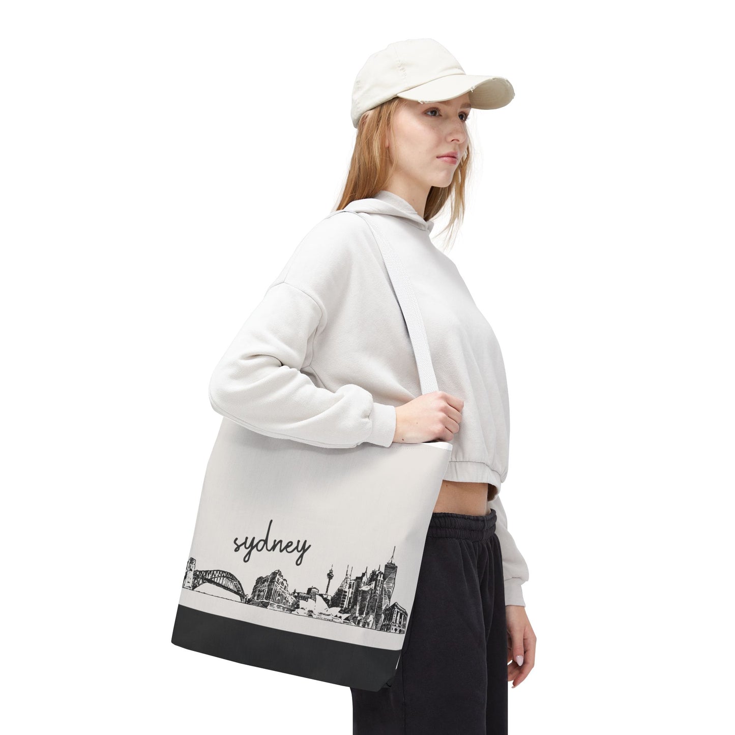 Sydney Travel Tote Bag – Lightweight Wanderlight Tote, Skyline Design, Durable Everyday Adventure Bag