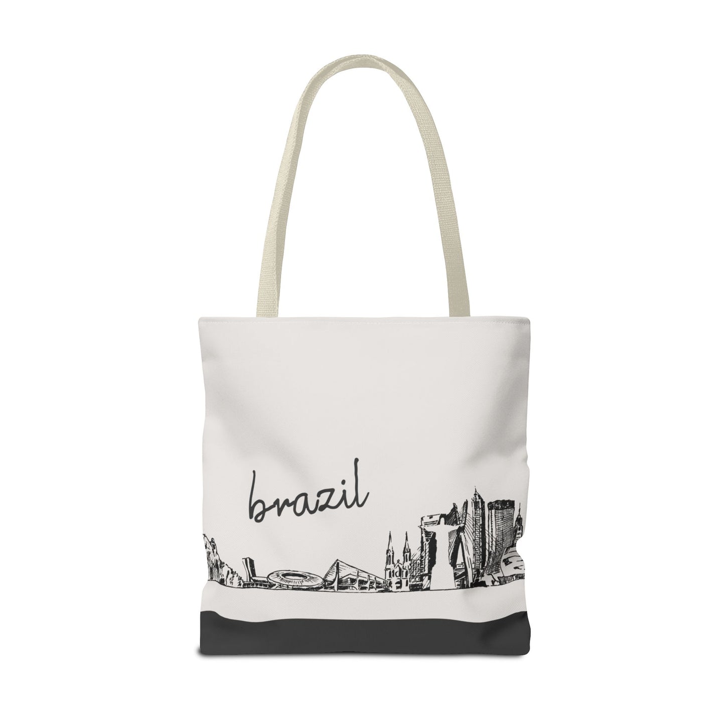 Brazil Travel Tote Bag – Lightweight Wanderlight Tote, Skyline Design, Durable Everyday Adventure Bag