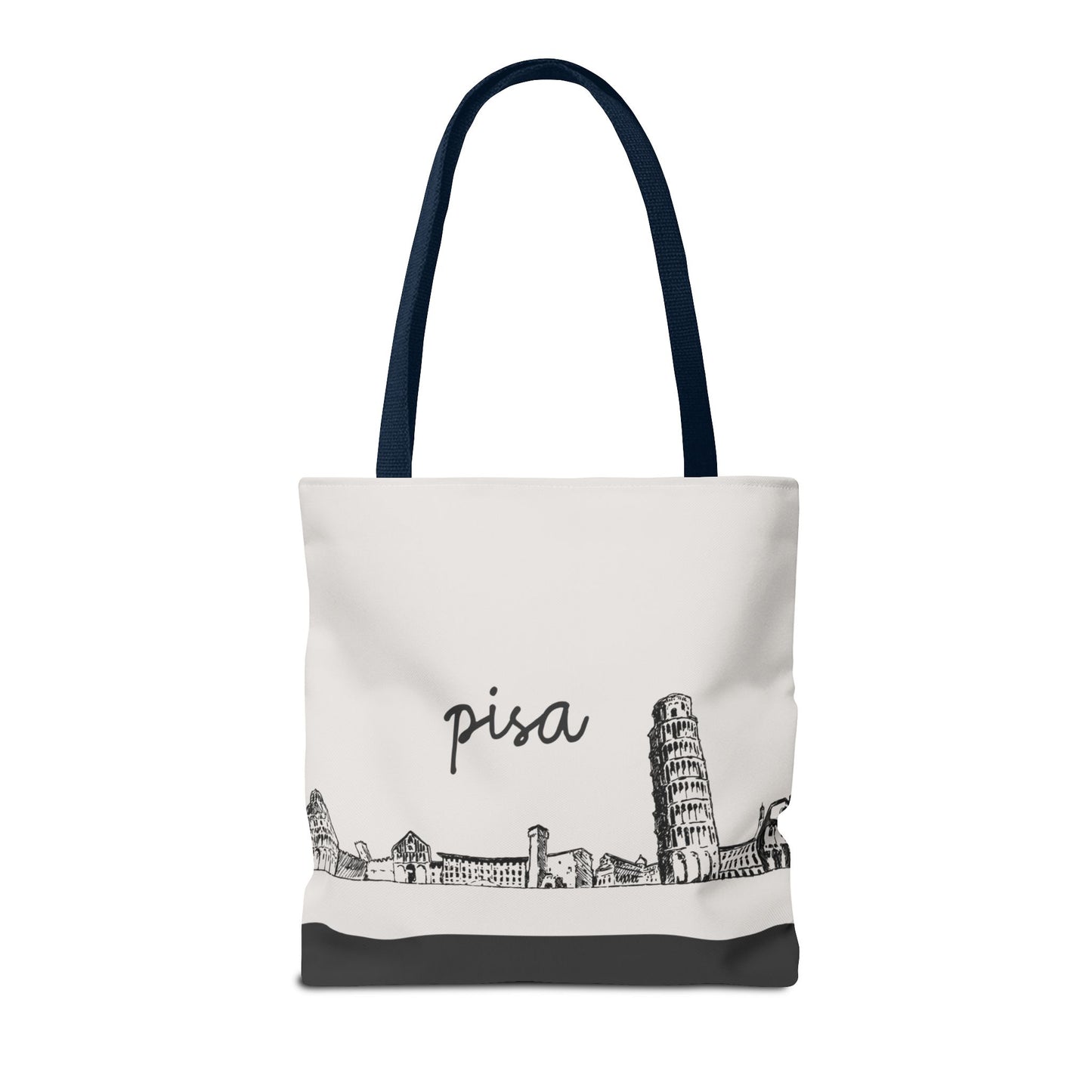 Pisa Travel Tote Bag – Lightweight Wanderlight Tote, Skyline Design, Durable Everyday Adventure Bag