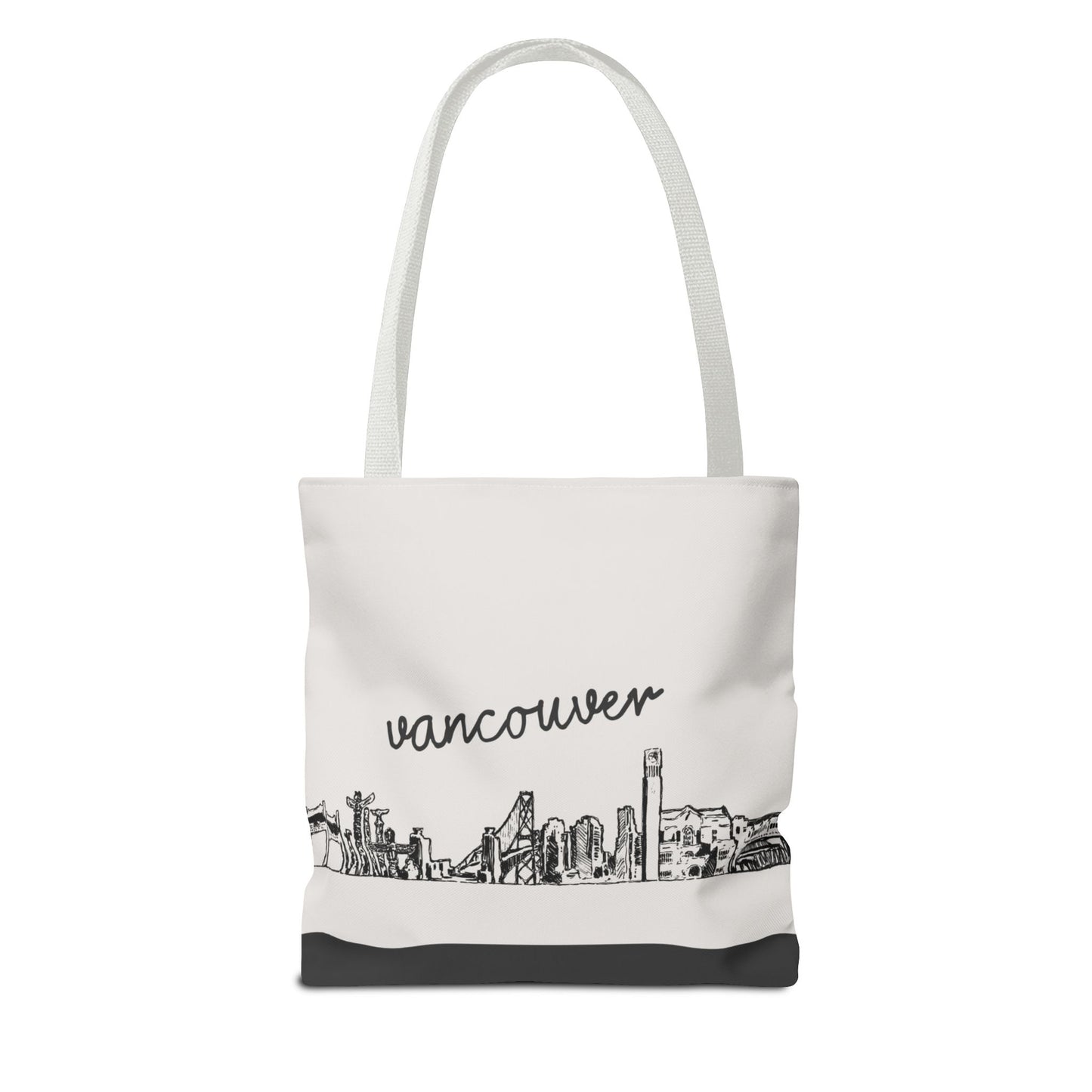 Vancouver Travel Tote Bag – Lightweight Wanderlight Tote, Skyline Design, Durable Everyday Adventure Bag
