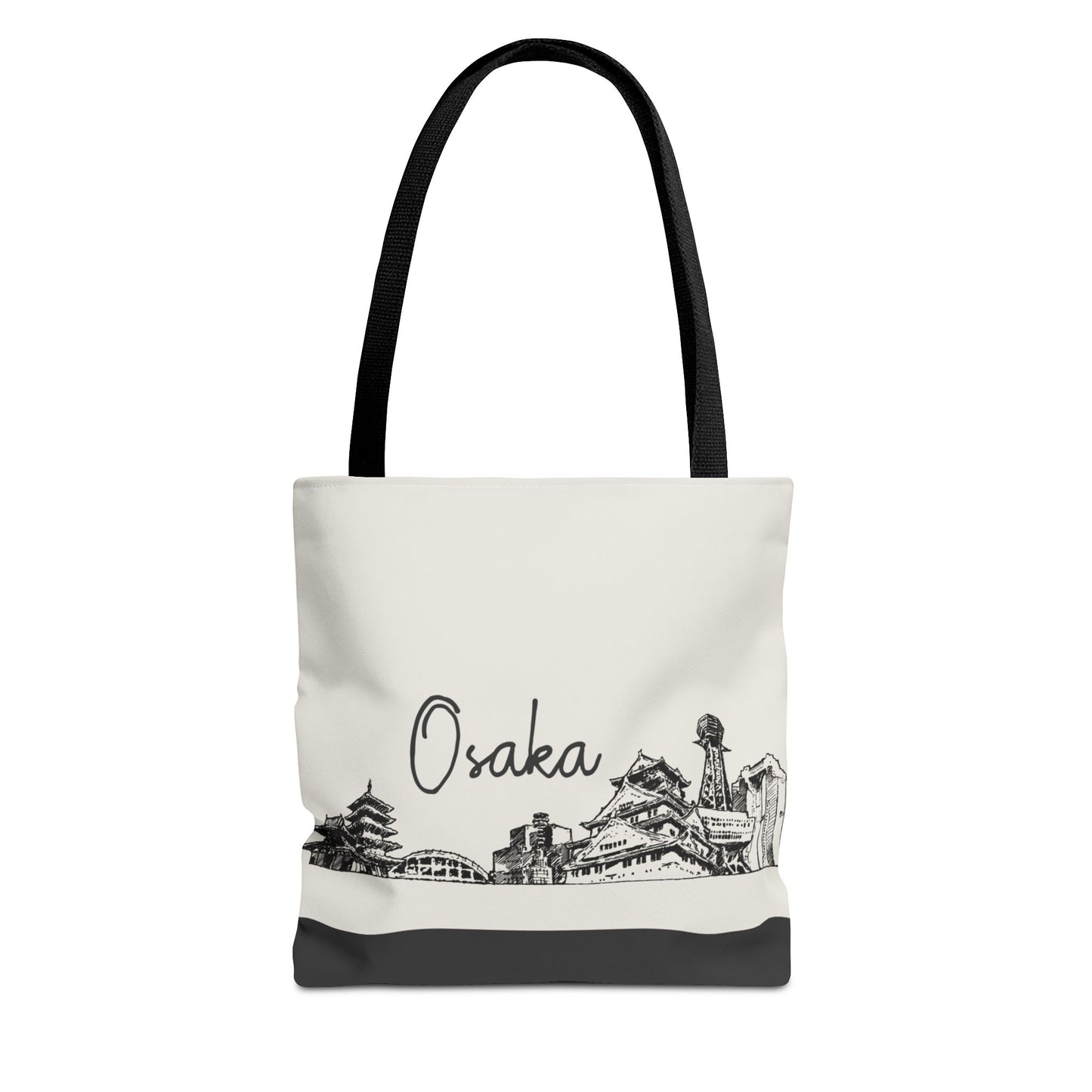 Osaka Travel Tote Bag – Lightweight Wanderlight Tote, Skyline Design, Durable Everyday Adventure Bag