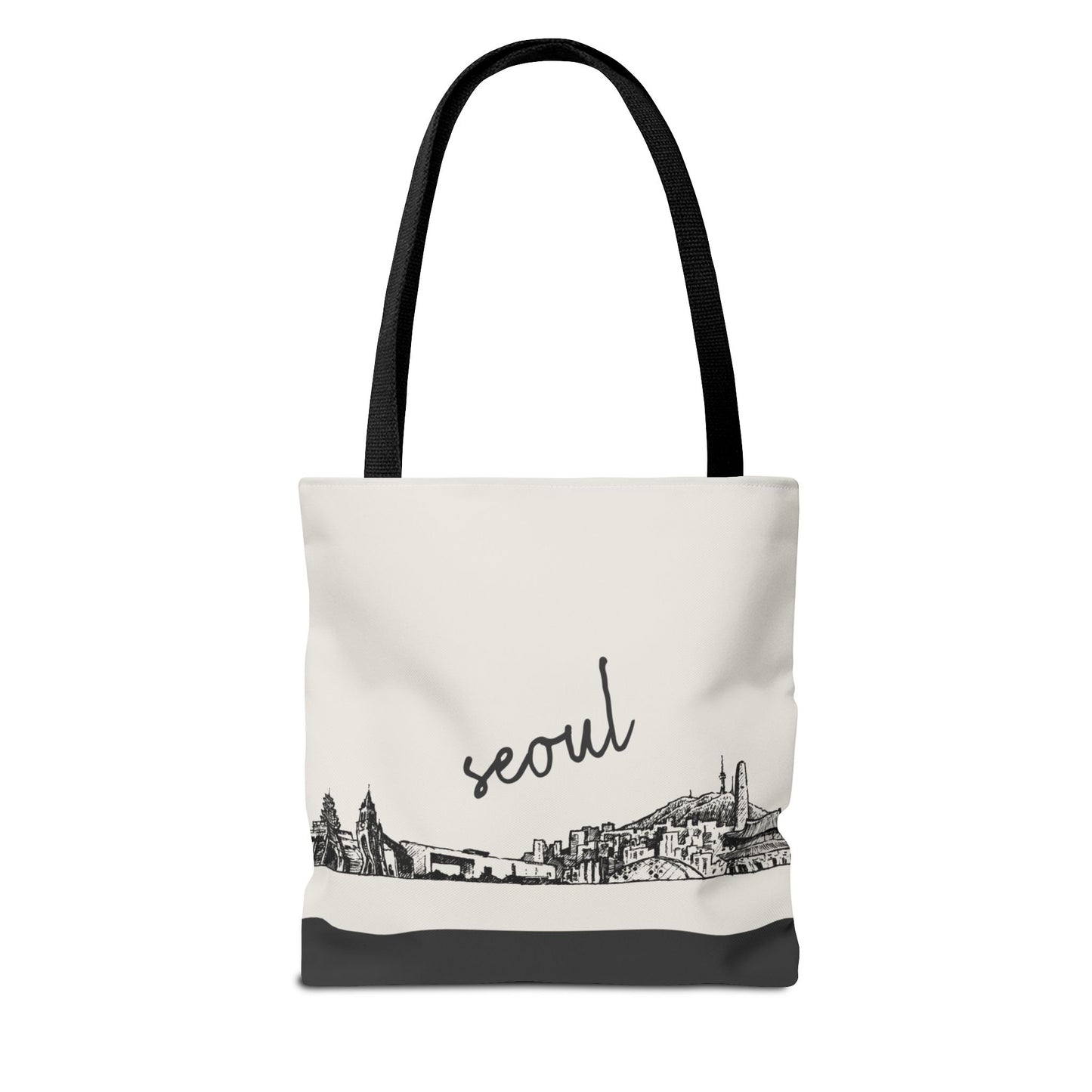 Seoul Travel Tote Bag – Lightweight Wanderlight Tote, Skyline Design, Durable Everyday Adventure Bag
