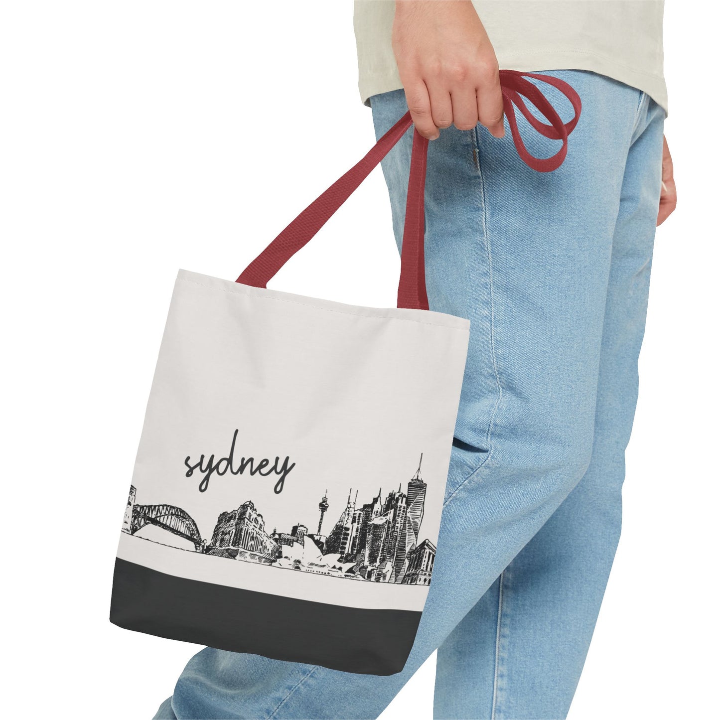 Sydney Travel Tote Bag – Lightweight Wanderlight Tote, Skyline Design, Durable Everyday Adventure Bag