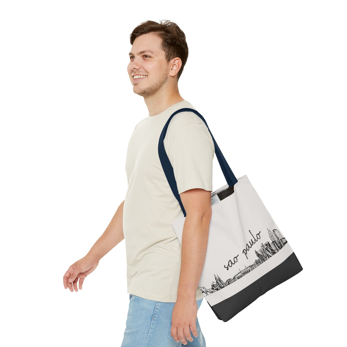São Paulo Travel Tote Bag – Lightweight Wanderlight Tote, Skyline Design, Durable Everyday Adventure Bag