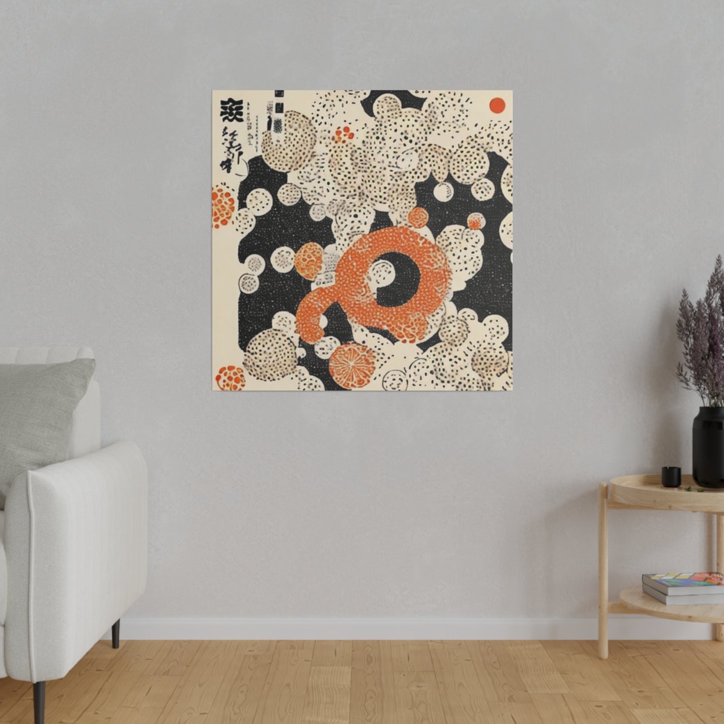 Japandi Retro Style Wall Art onMatte Canvas