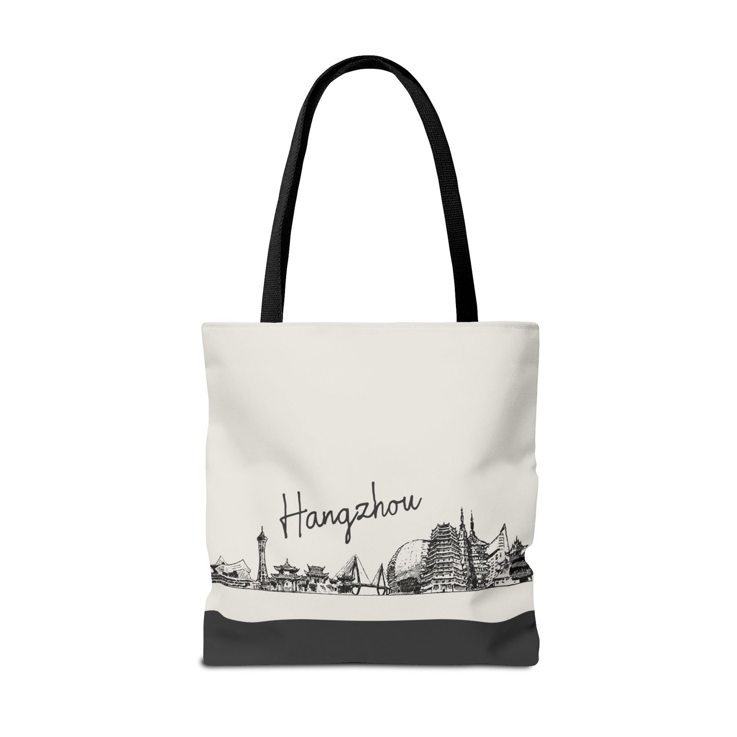 Hangzhou Travel Tote Bag – Lightweight Wanderlight Tote, Skyline Design, Durable Everyday Adventure Bag