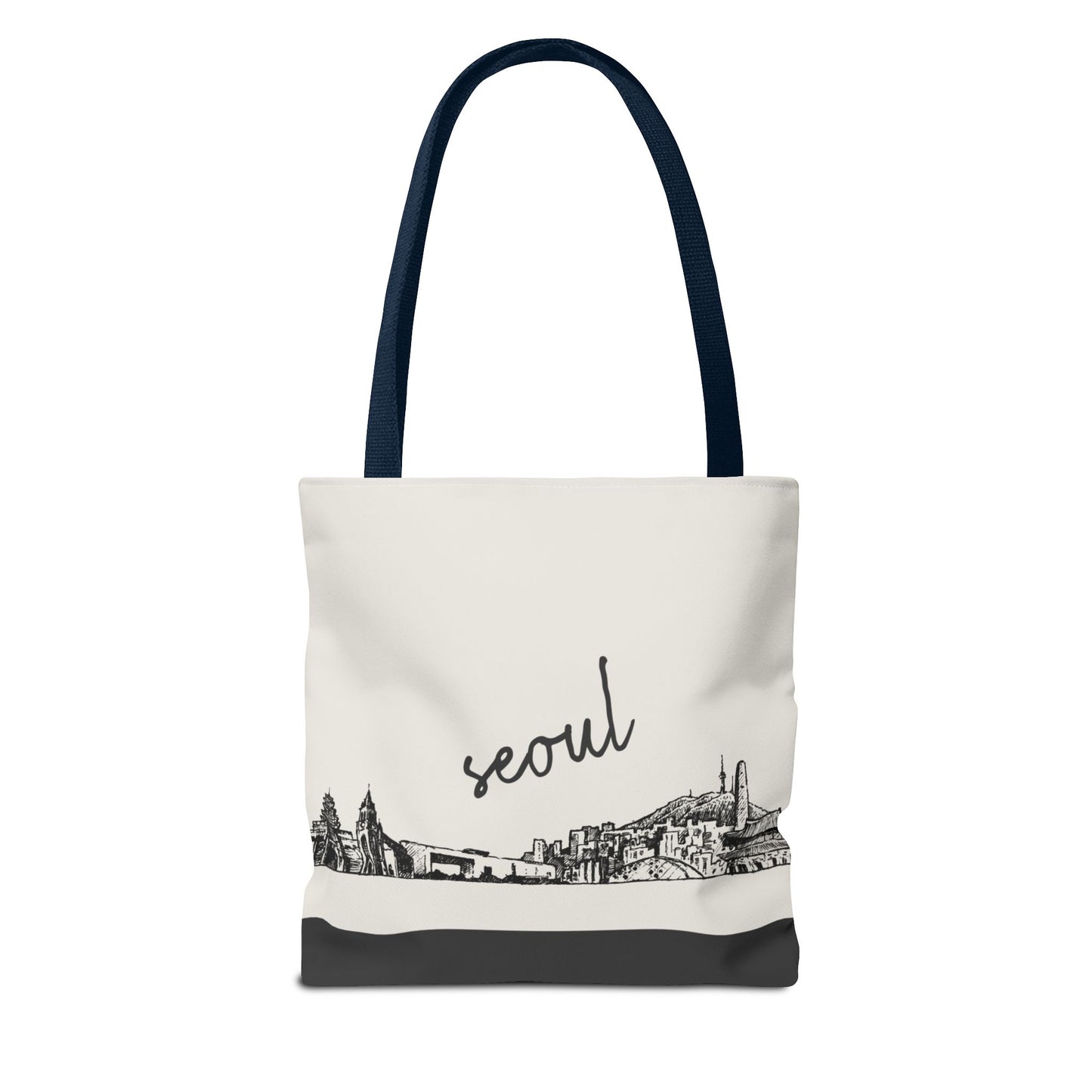 Seoul Travel Tote Bag – Lightweight Wanderlight Tote, Skyline Design, Durable Everyday Adventure Bag