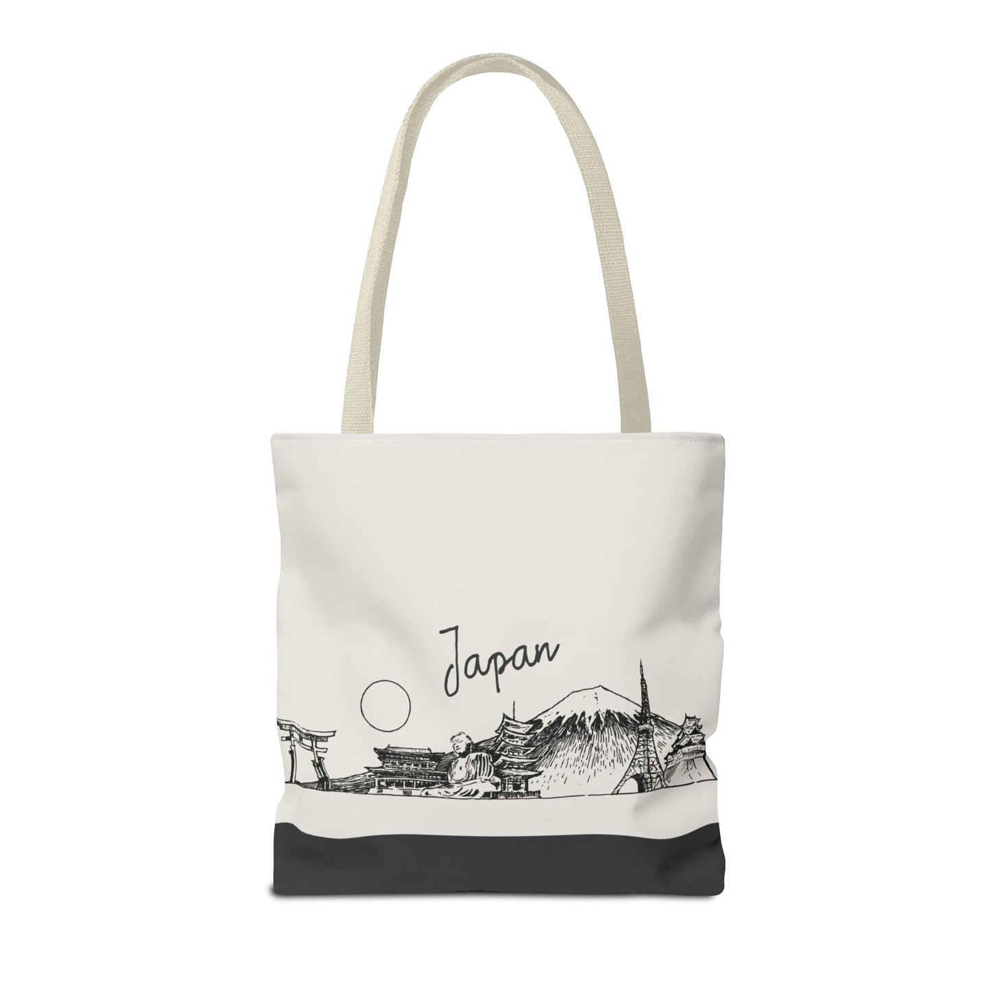 Japan Travel Tote Bag – Lightweight Wanderlight Tote, Skyline Design, Durable Everyday Adventure Bag