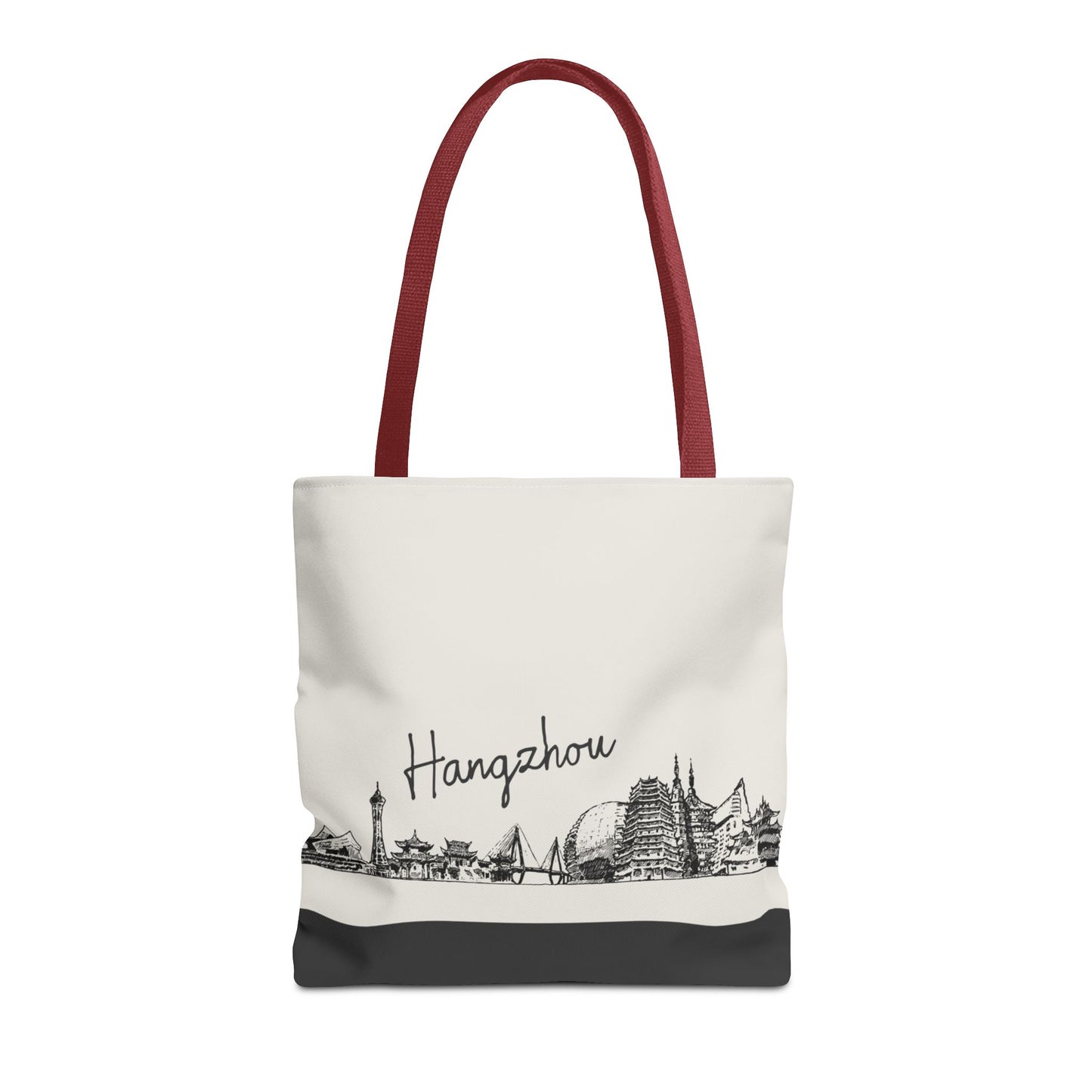 Hangzhou Travel Tote Bag – Lightweight Wanderlight Tote, Skyline Design, Durable Everyday Adventure Bag