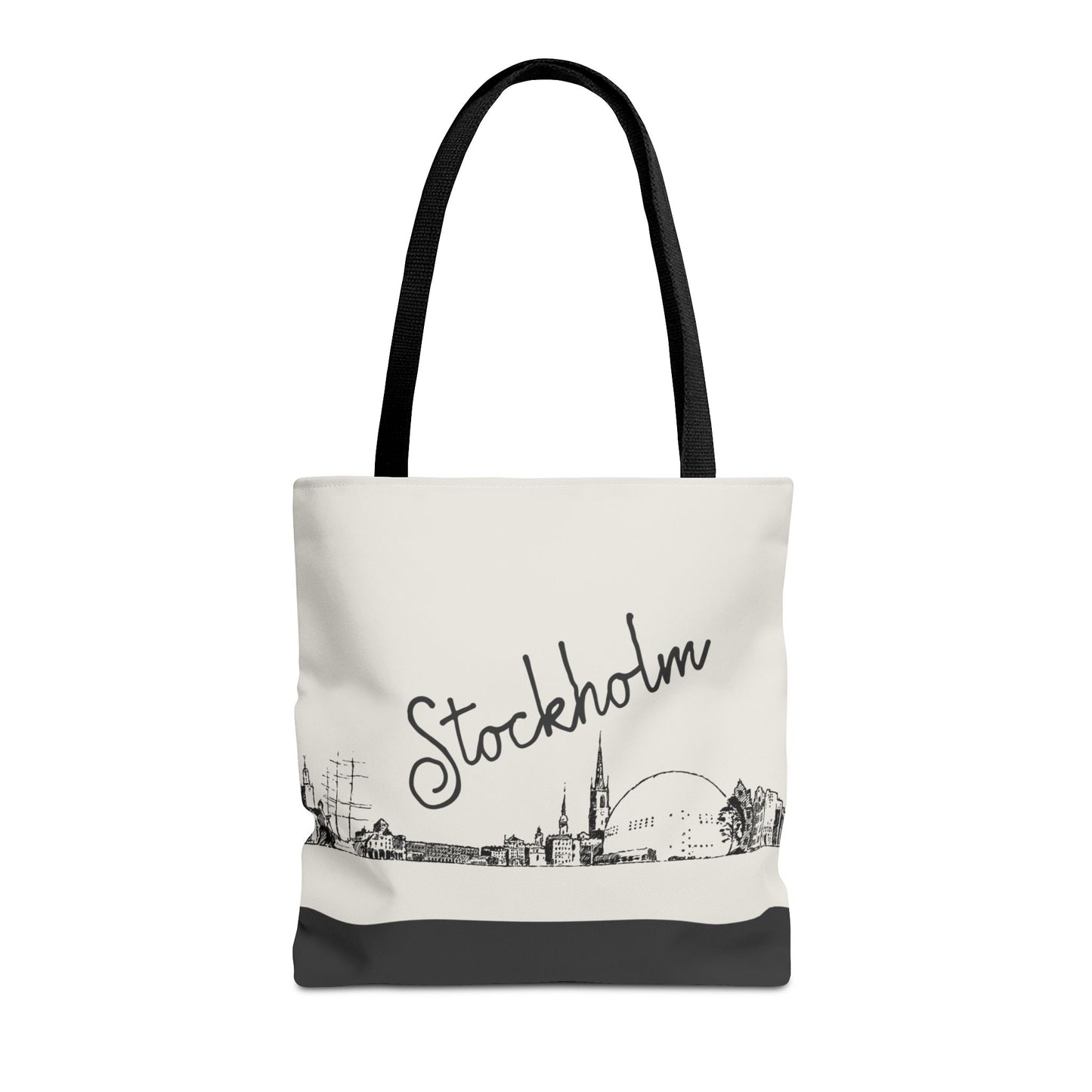 Stockholm Travel Tote Bag – Lightweight Wanderlight Tote, Skyline Design, Durable Everyday Adventure Bag