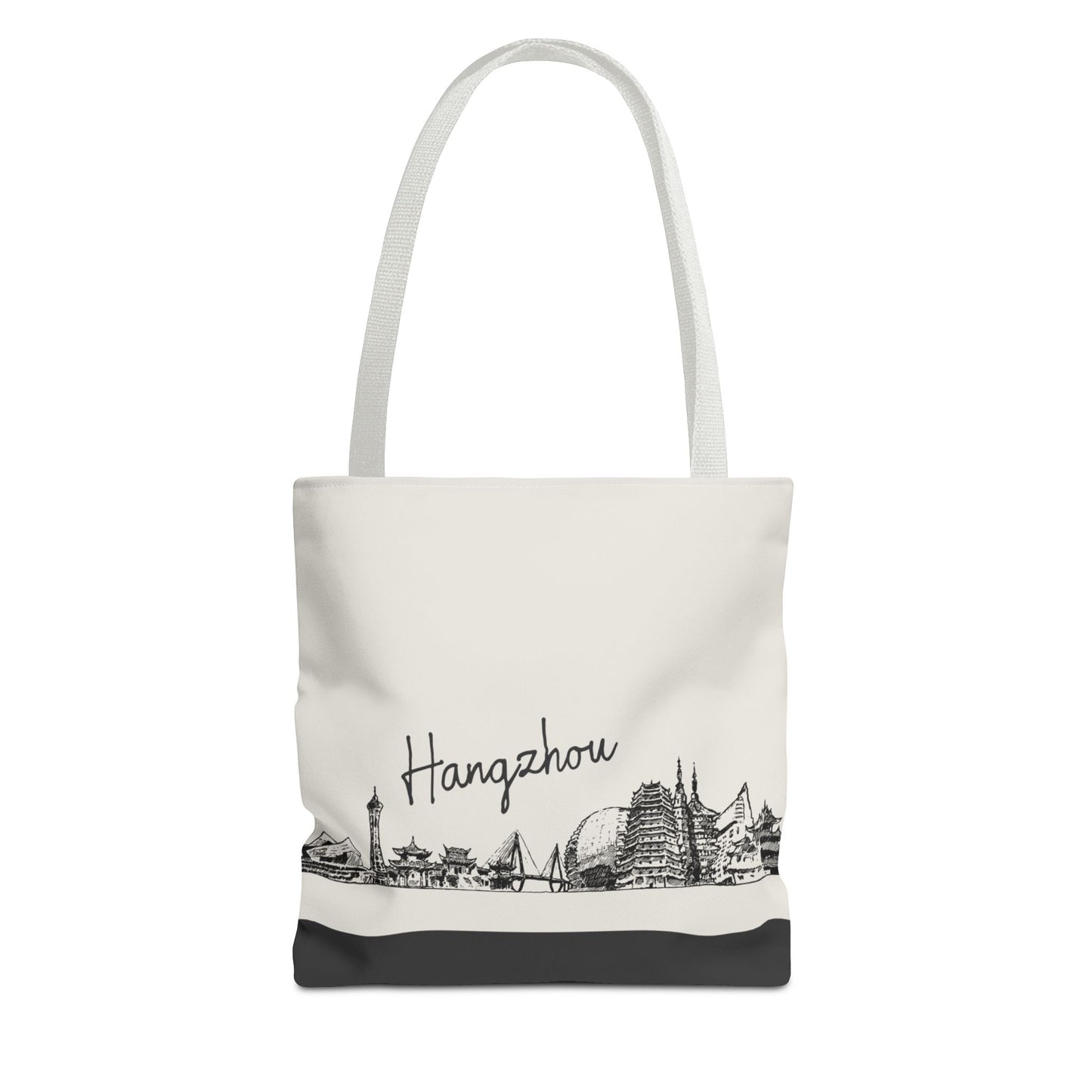 Hangzhou Travel Tote Bag – Lightweight Wanderlight Tote, Skyline Design, Durable Everyday Adventure Bag