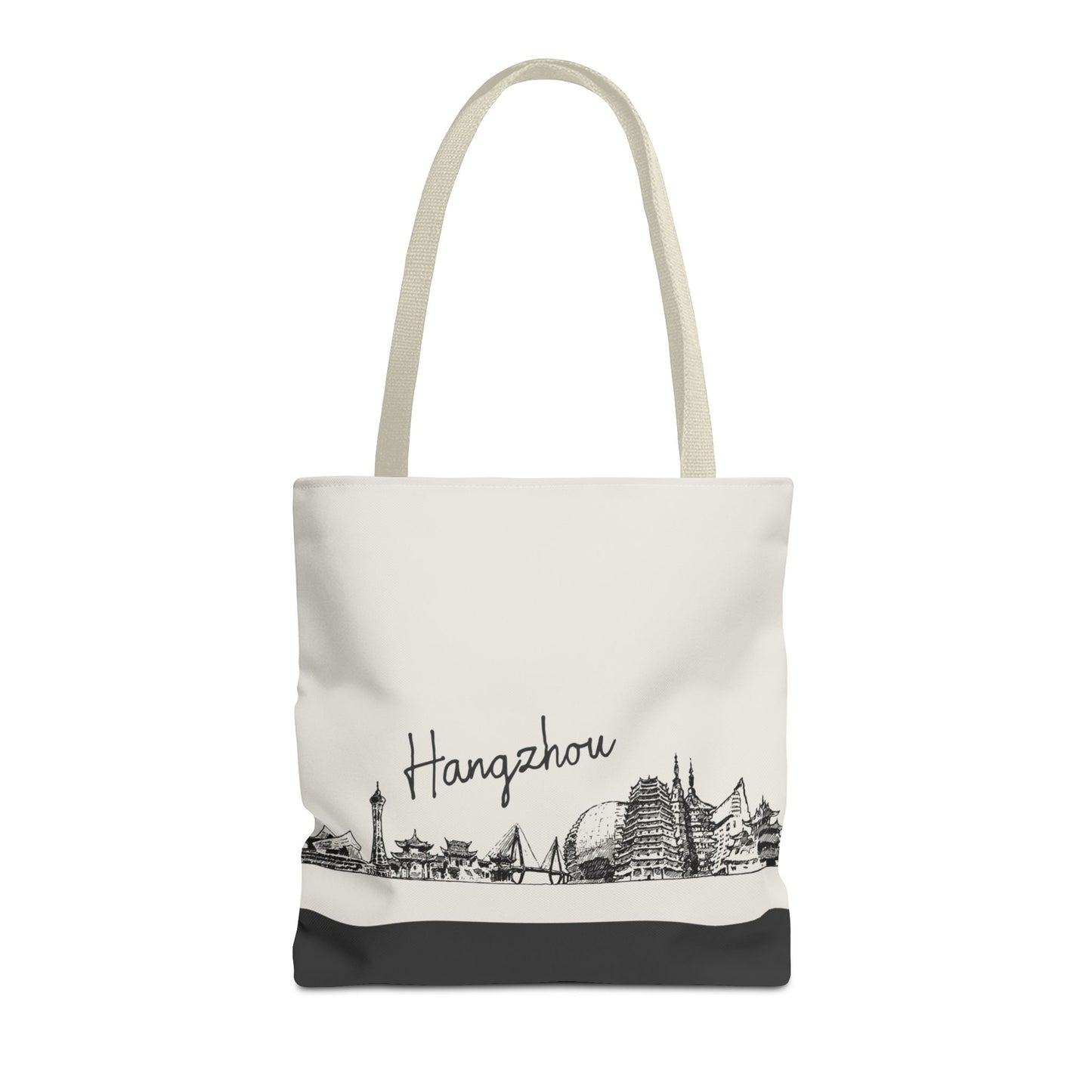 Hangzhou Travel Tote Bag – Lightweight Wanderlight Tote, Skyline Design, Durable Everyday Adventure Bag