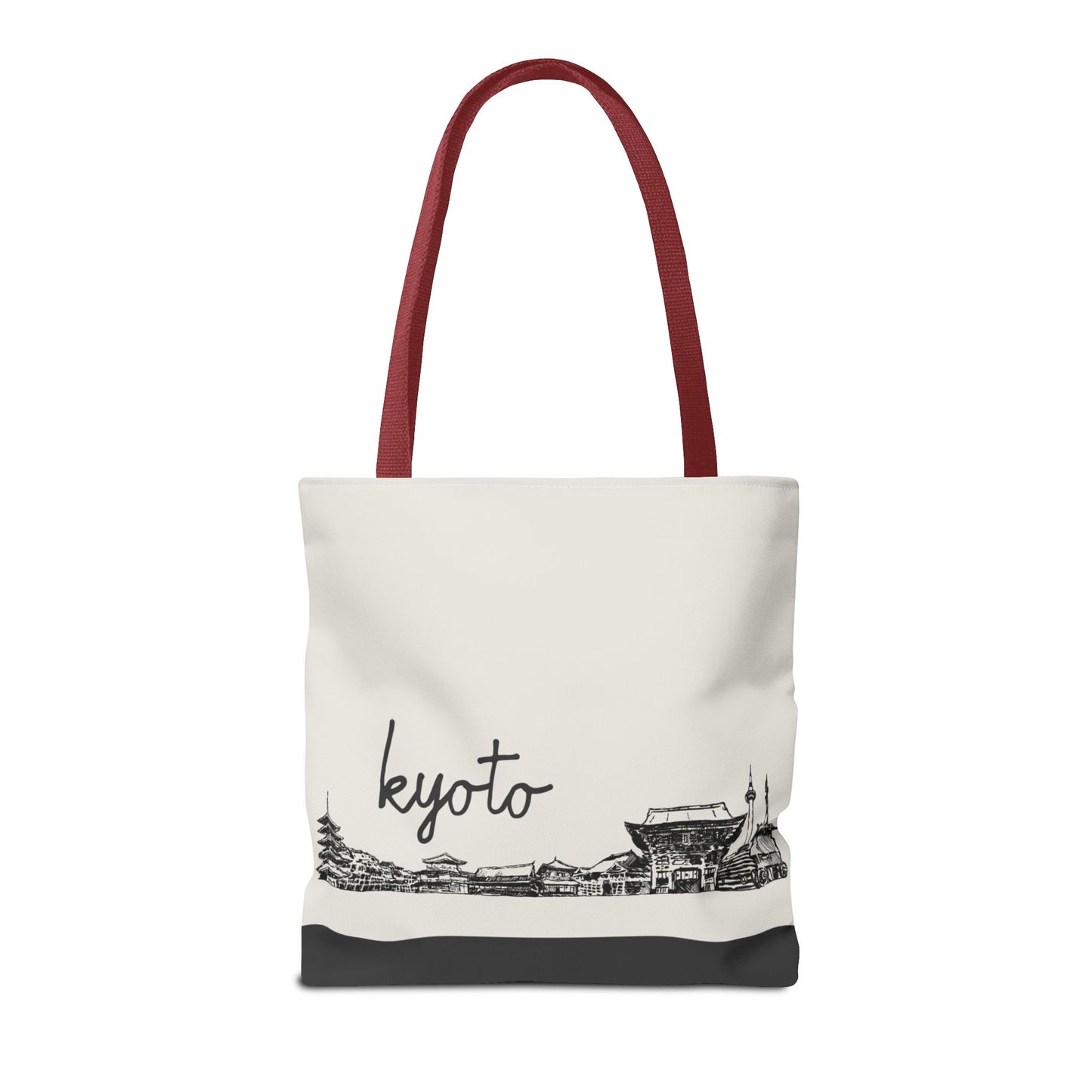 Kyoto Travel Tote Bag – Lightweight Wanderlight Tote, Skyline Design, Durable Everyday Adventure Bag