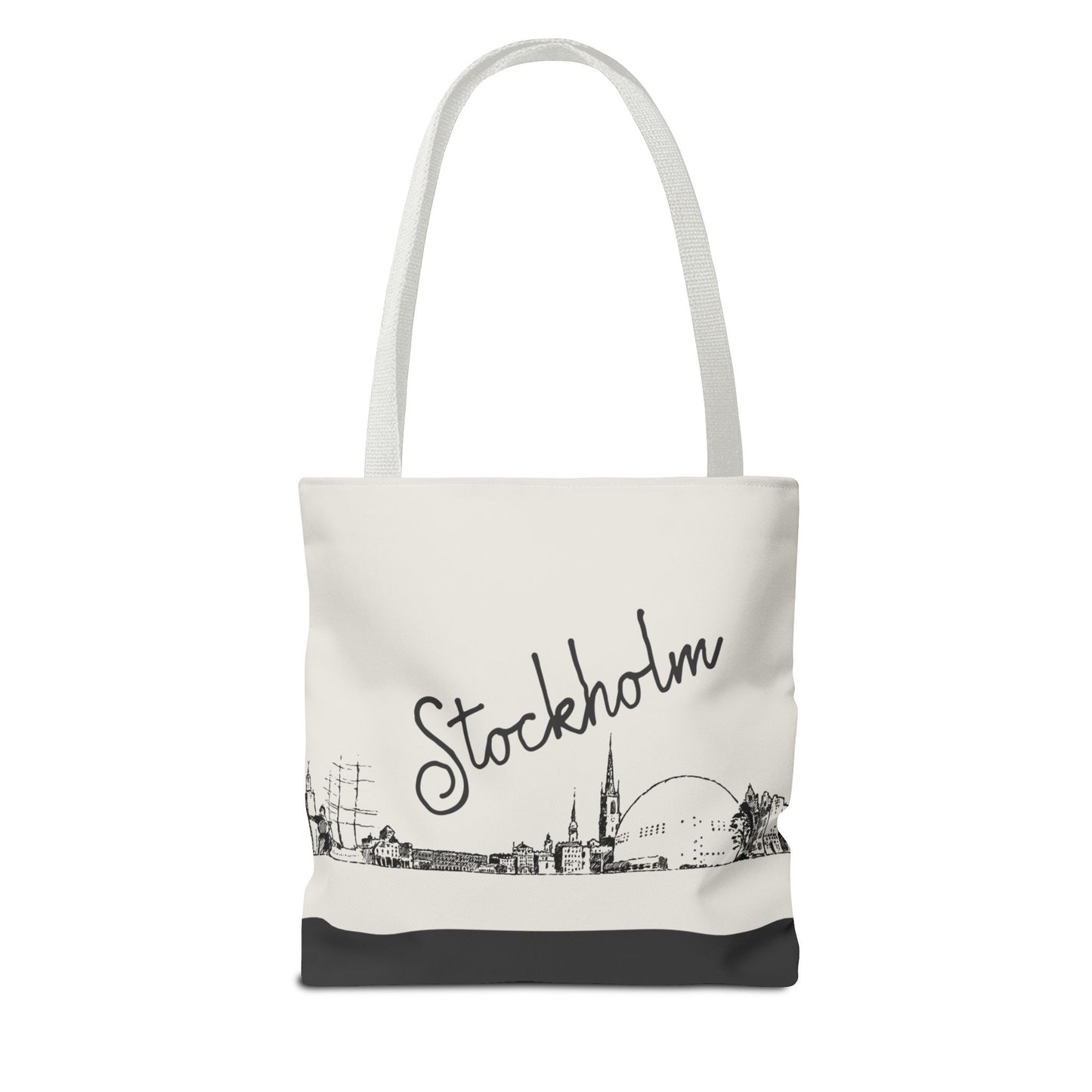 Stockholm Travel Tote Bag – Lightweight Wanderlight Tote, Skyline Design, Durable Everyday Adventure Bag