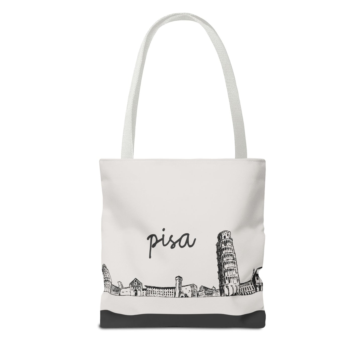 Pisa Travel Tote Bag – Lightweight Wanderlight Tote, Skyline Design, Durable Everyday Adventure Bag