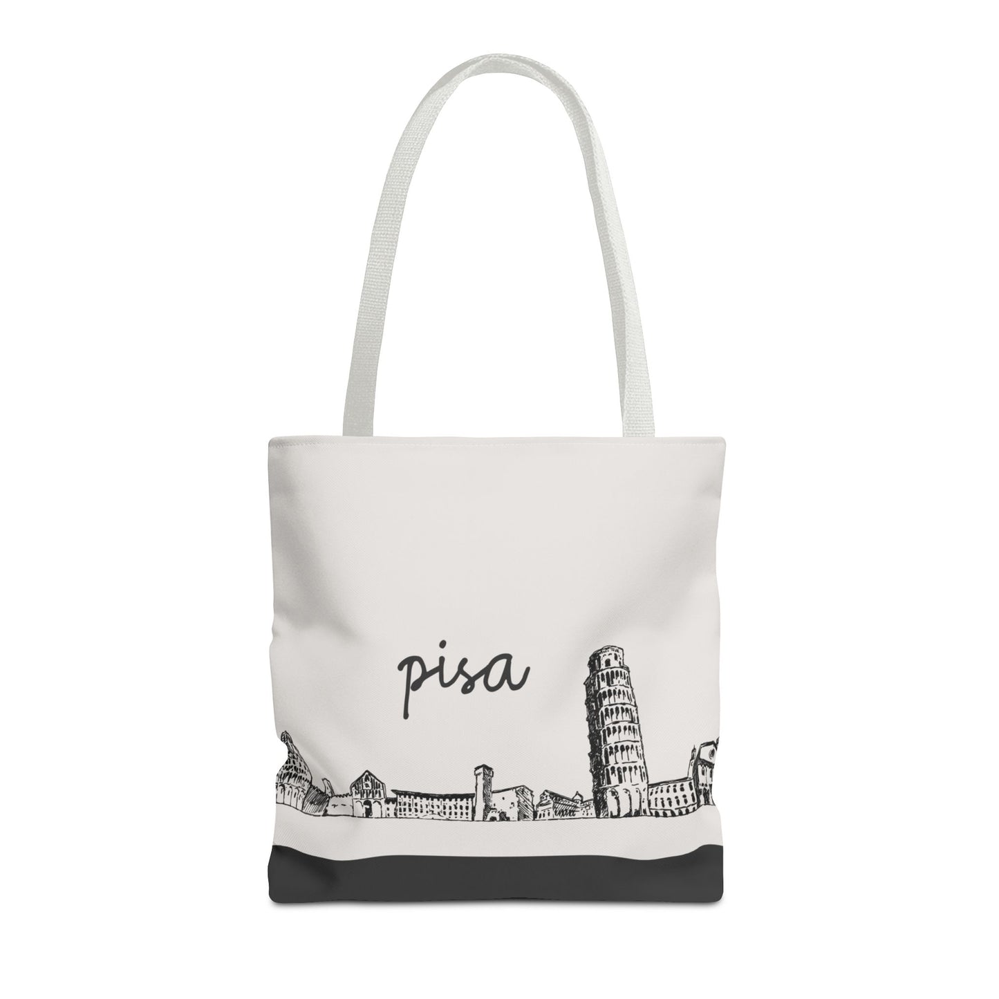 Pisa Travel Tote Bag – Lightweight Wanderlight Tote, Skyline Design, Durable Everyday Adventure Bag