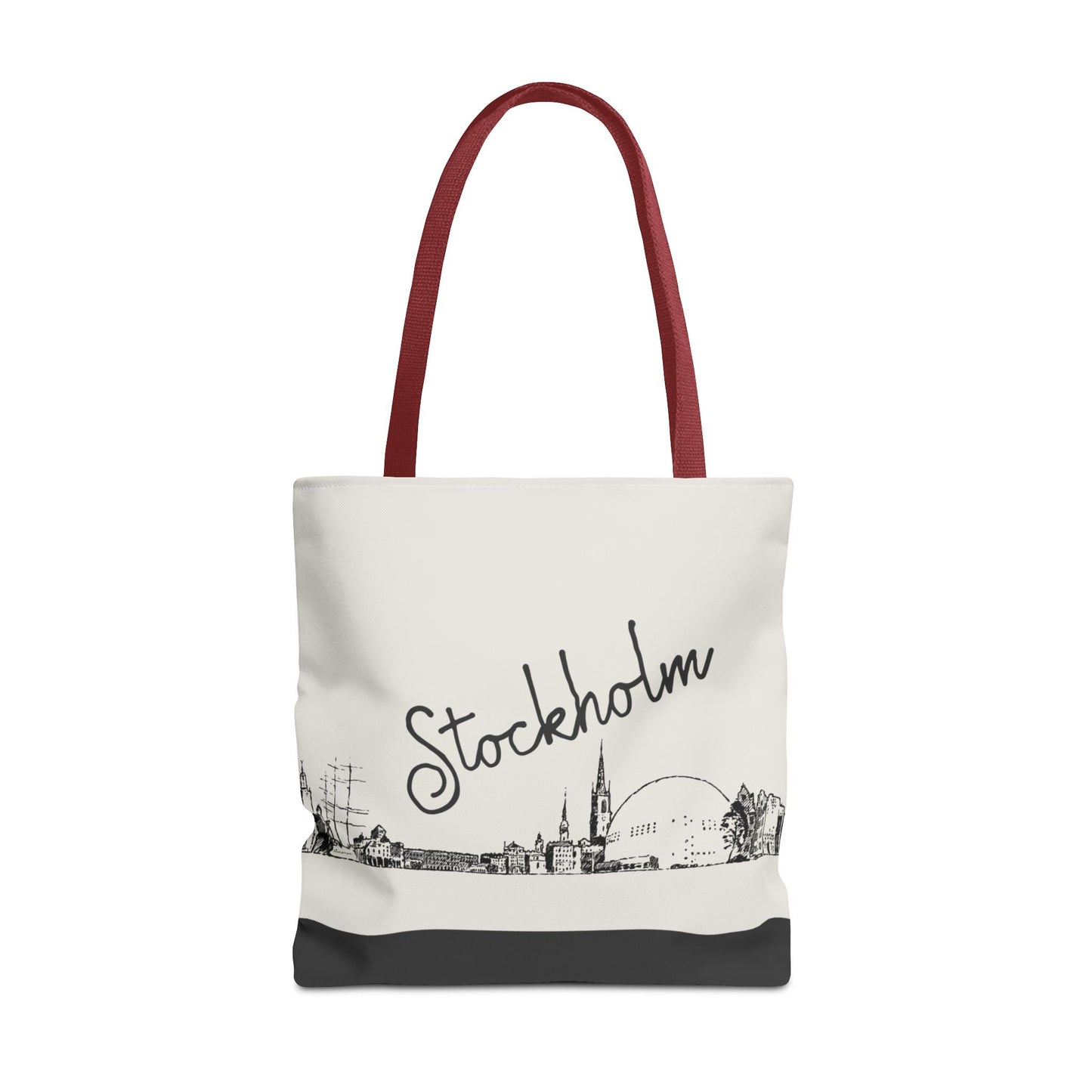 Stockholm Travel Tote Bag – Lightweight Wanderlight Tote, Skyline Design, Durable Everyday Adventure Bag