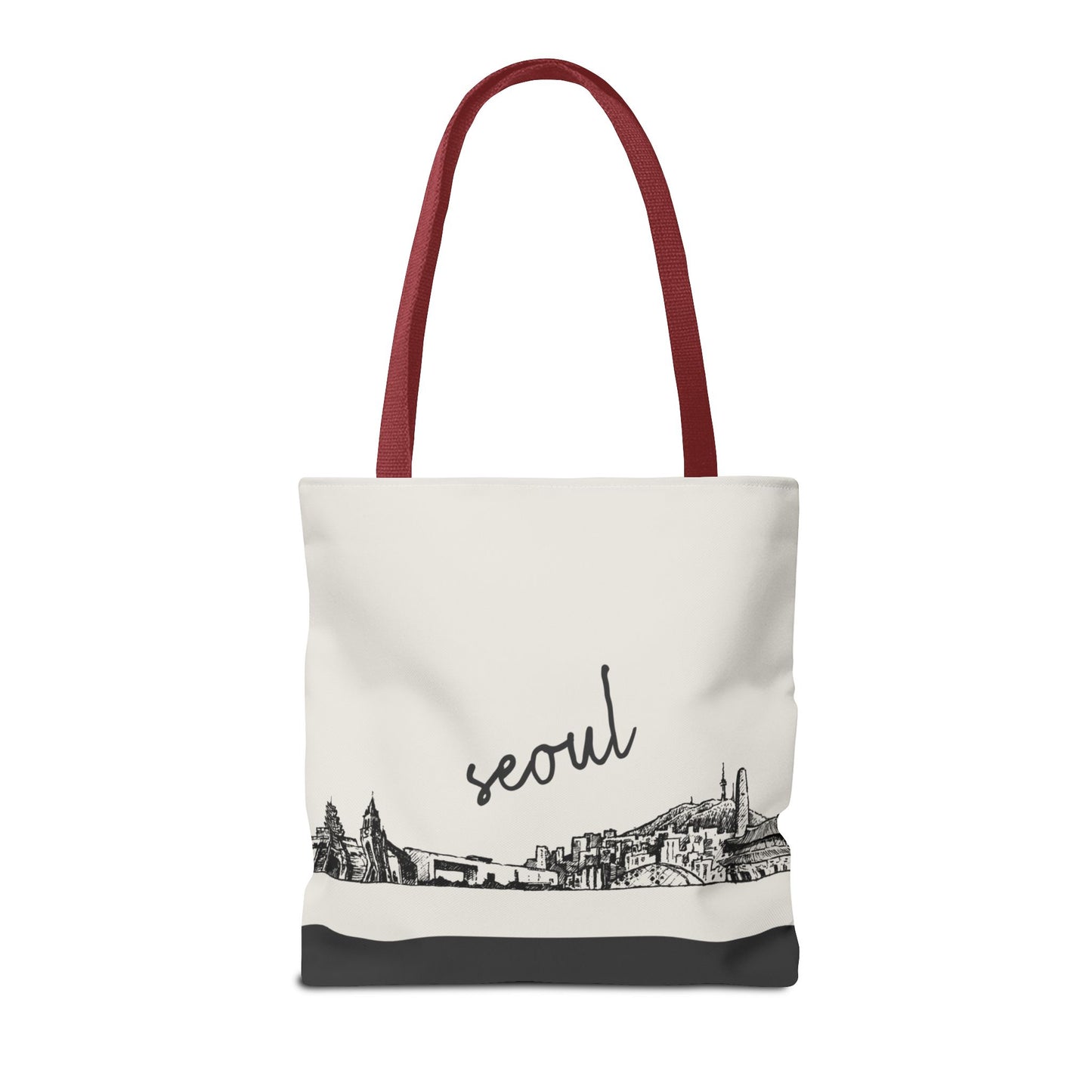 Seoul Travel Tote Bag – Lightweight Wanderlight Tote, Skyline Design, Durable Everyday Adventure Bag