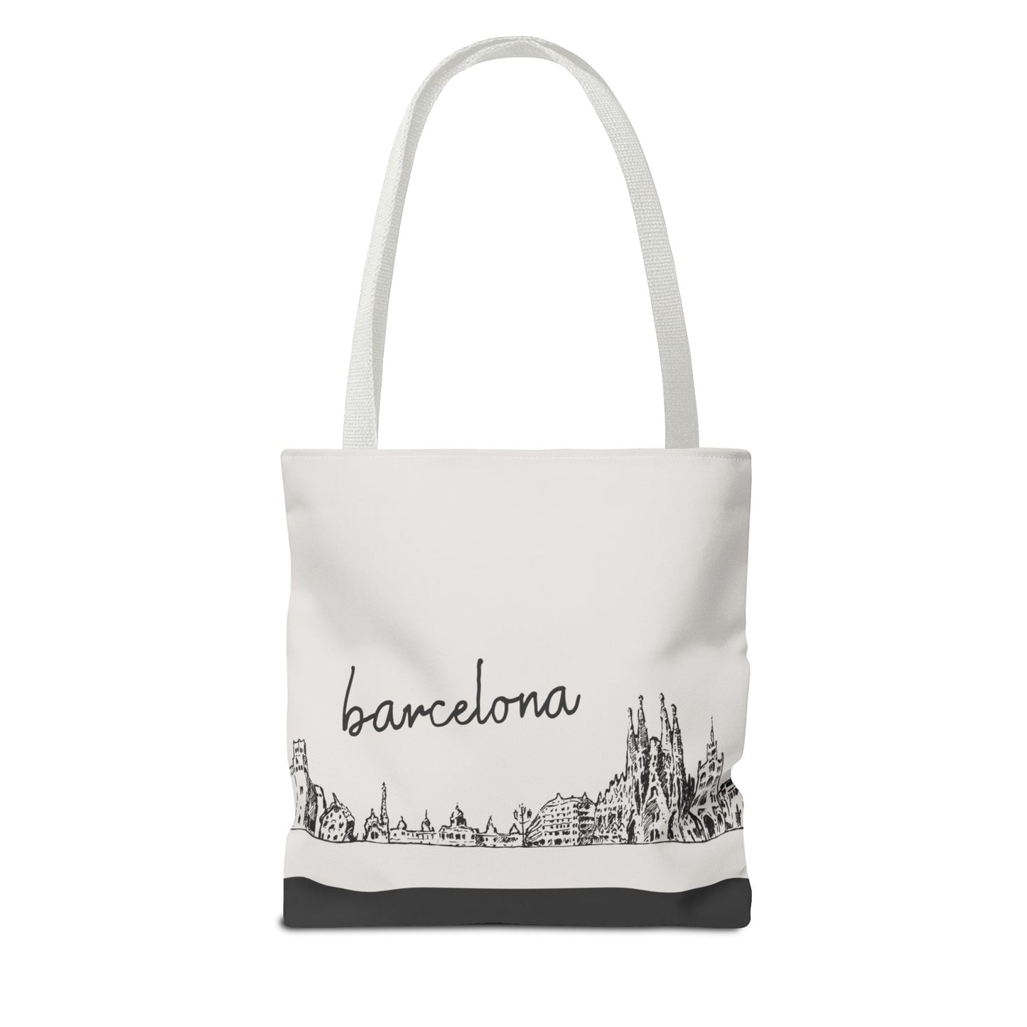 Barcelona Travel Tote Bag – Lightweight Wanderlight Tote, Skyline Design, Durable Everyday Adventure Bag