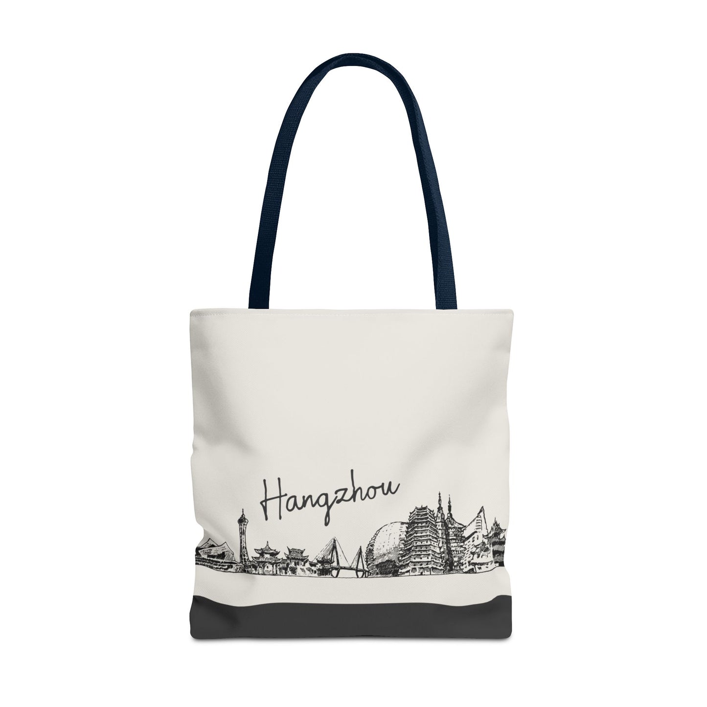 Hangzhou Travel Tote Bag – Lightweight Wanderlight Tote, Skyline Design, Durable Everyday Adventure Bag