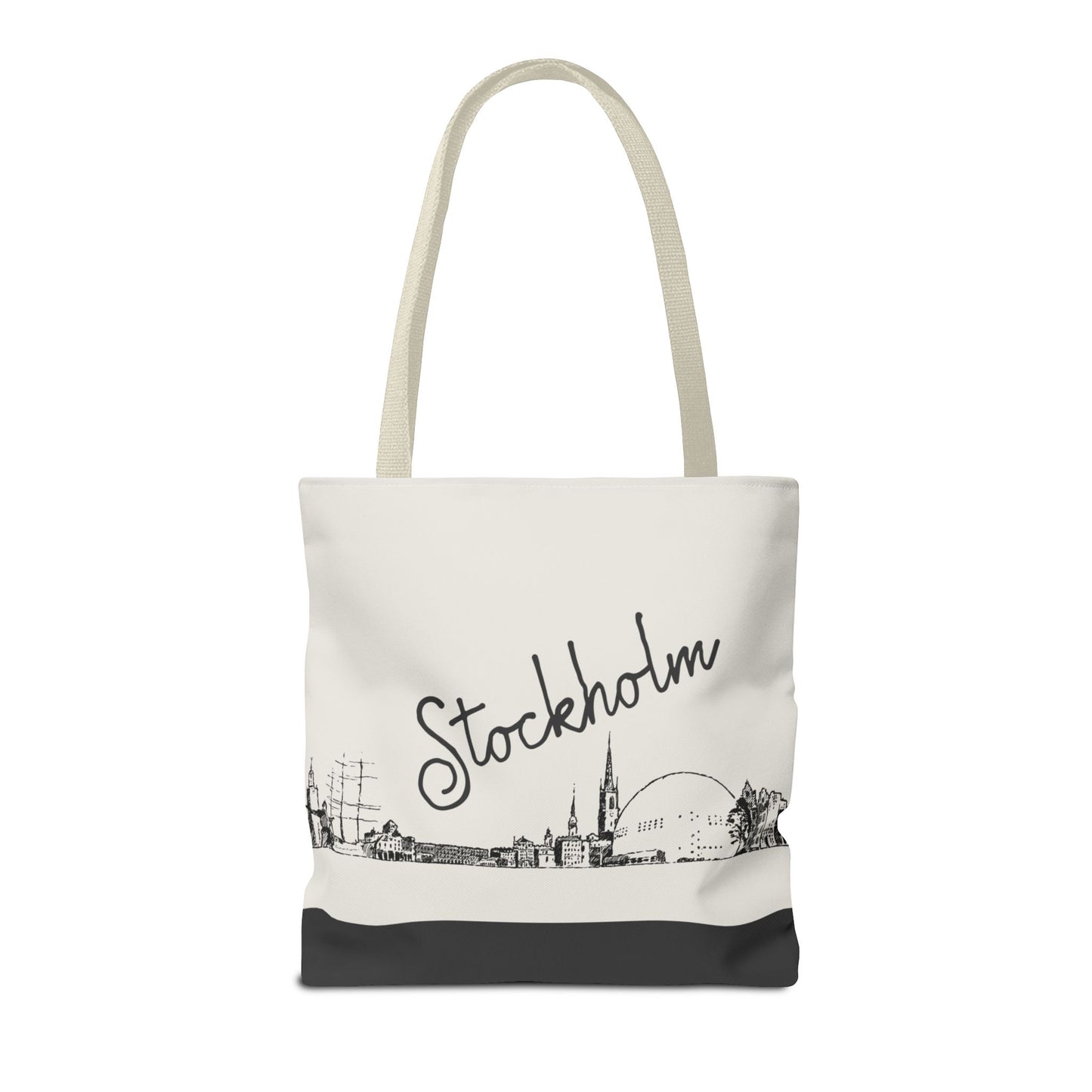 Stockholm Travel Tote Bag – Lightweight Wanderlight Tote, Skyline Design, Durable Everyday Adventure Bag