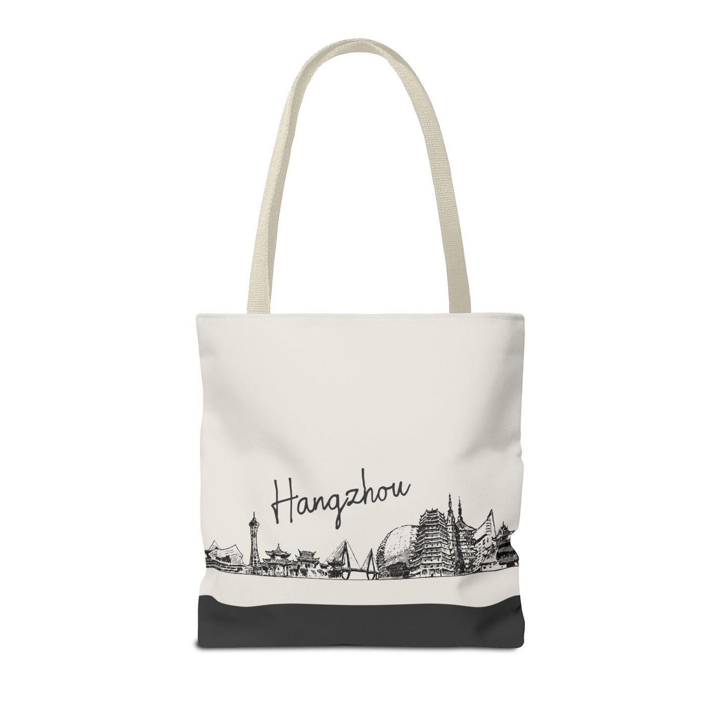 Hangzhou Travel Tote Bag – Lightweight Wanderlight Tote, Skyline Design, Durable Everyday Adventure Bag