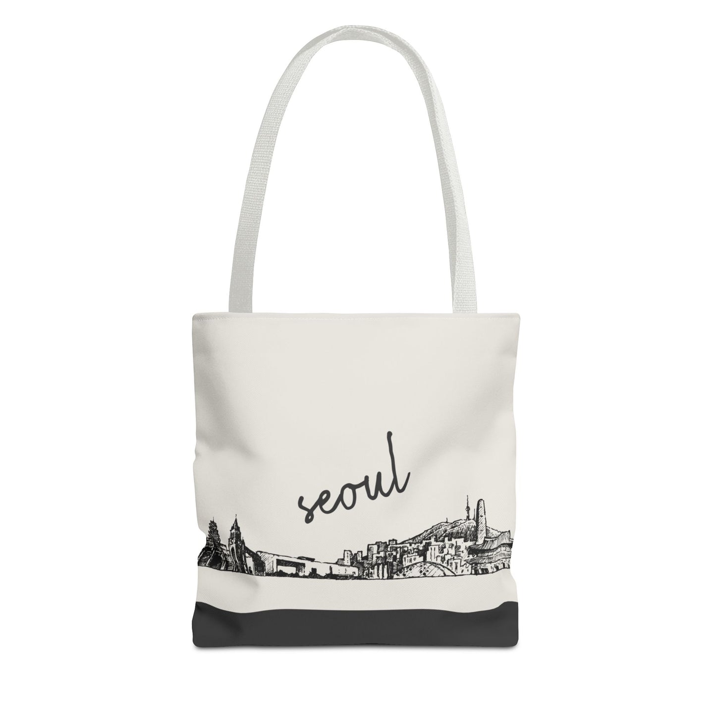 Seoul Travel Tote Bag – Lightweight Wanderlight Tote, Skyline Design, Durable Everyday Adventure Bag