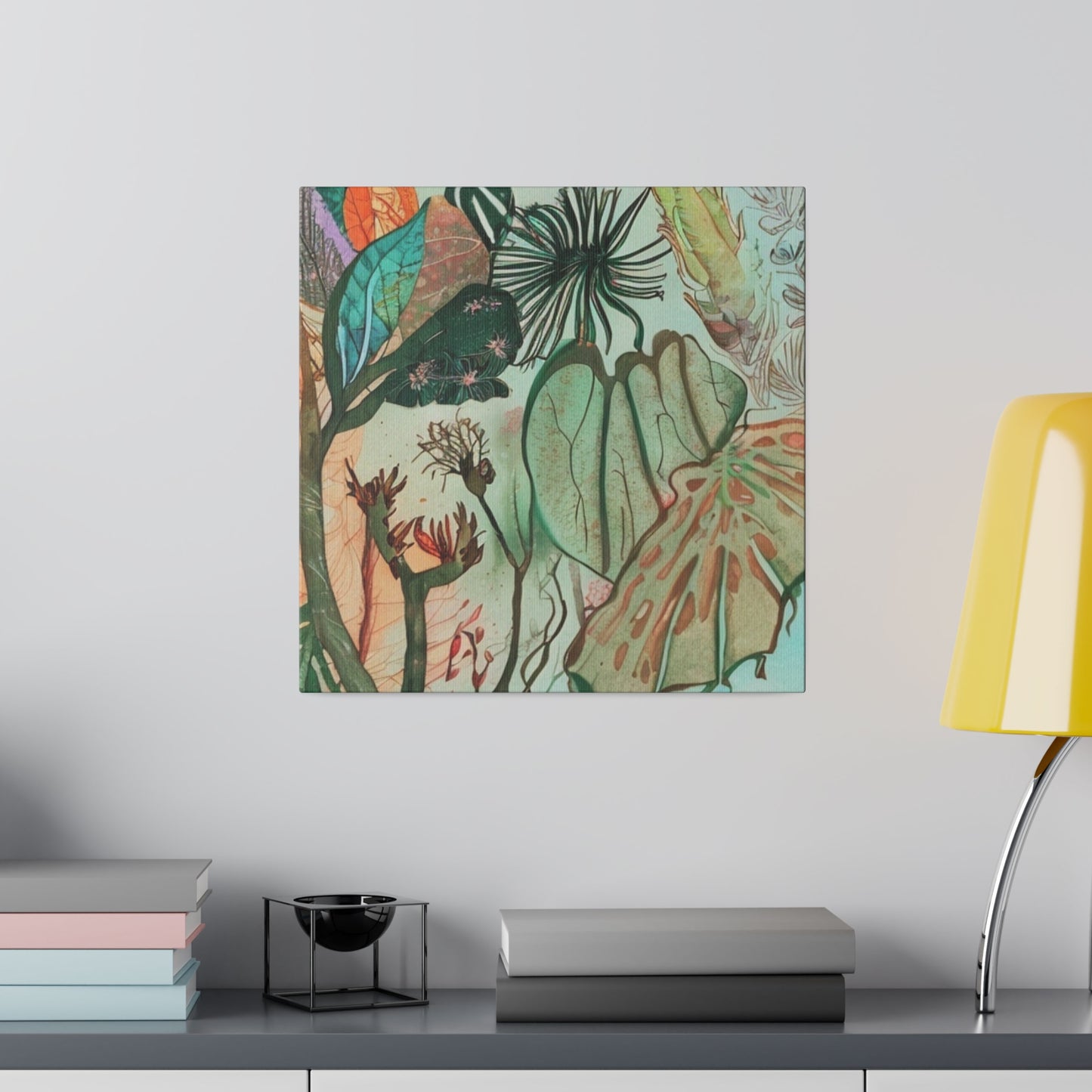 Lush Canopy: Oversized Jungle Botanical Canvas Print