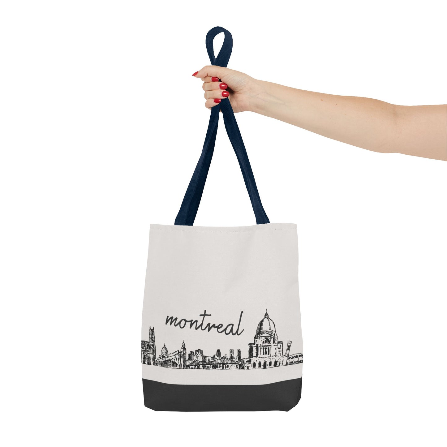 Montreal Travel Tote Bag – Lightweight Wanderlight Tote, Skyline Design, Durable Everyday Adventure Bag