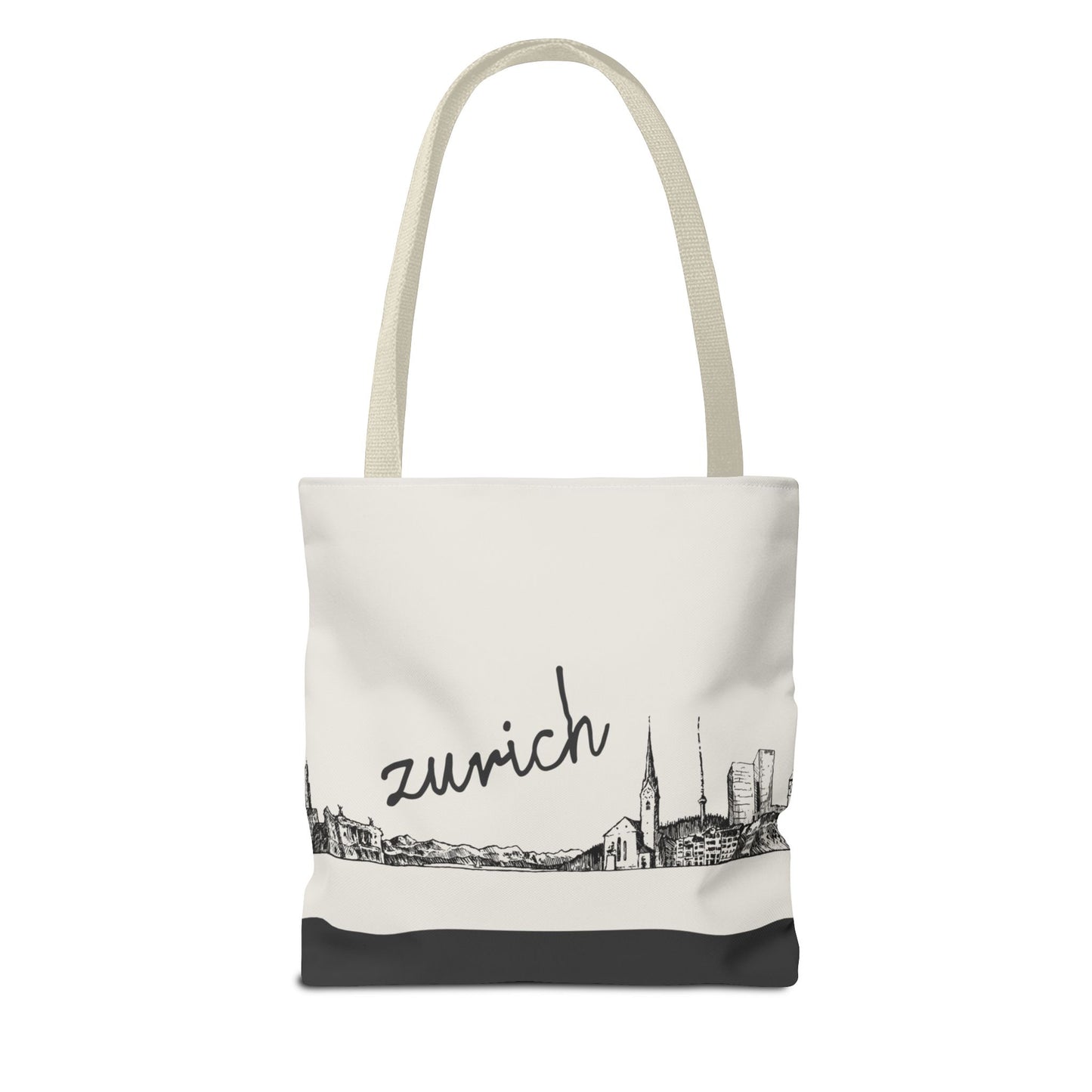 Zurich Travel Tote Bag – Lightweight Wanderlight Tote, Skyline Design, Durable Everyday Adventure Bag