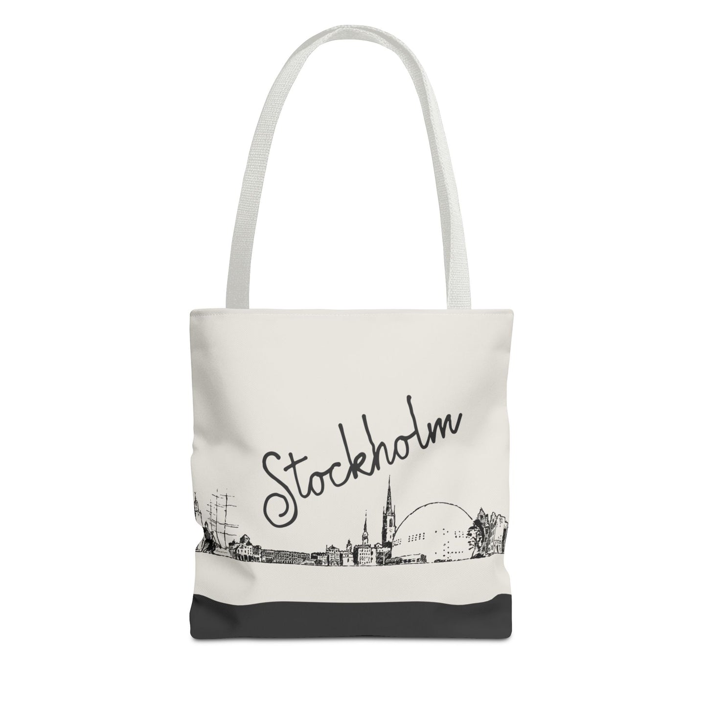 Stockholm Travel Tote Bag – Lightweight Wanderlight Tote, Skyline Design, Durable Everyday Adventure Bag