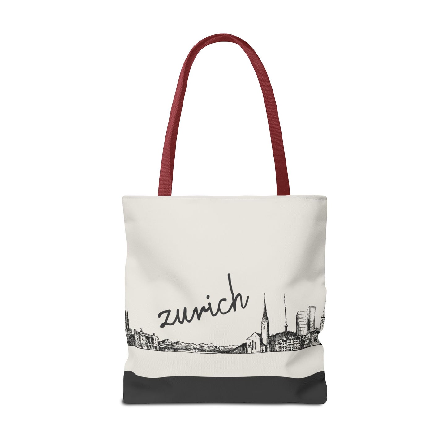Zurich Travel Tote Bag – Lightweight Wanderlight Tote, Skyline Design, Durable Everyday Adventure Bag
