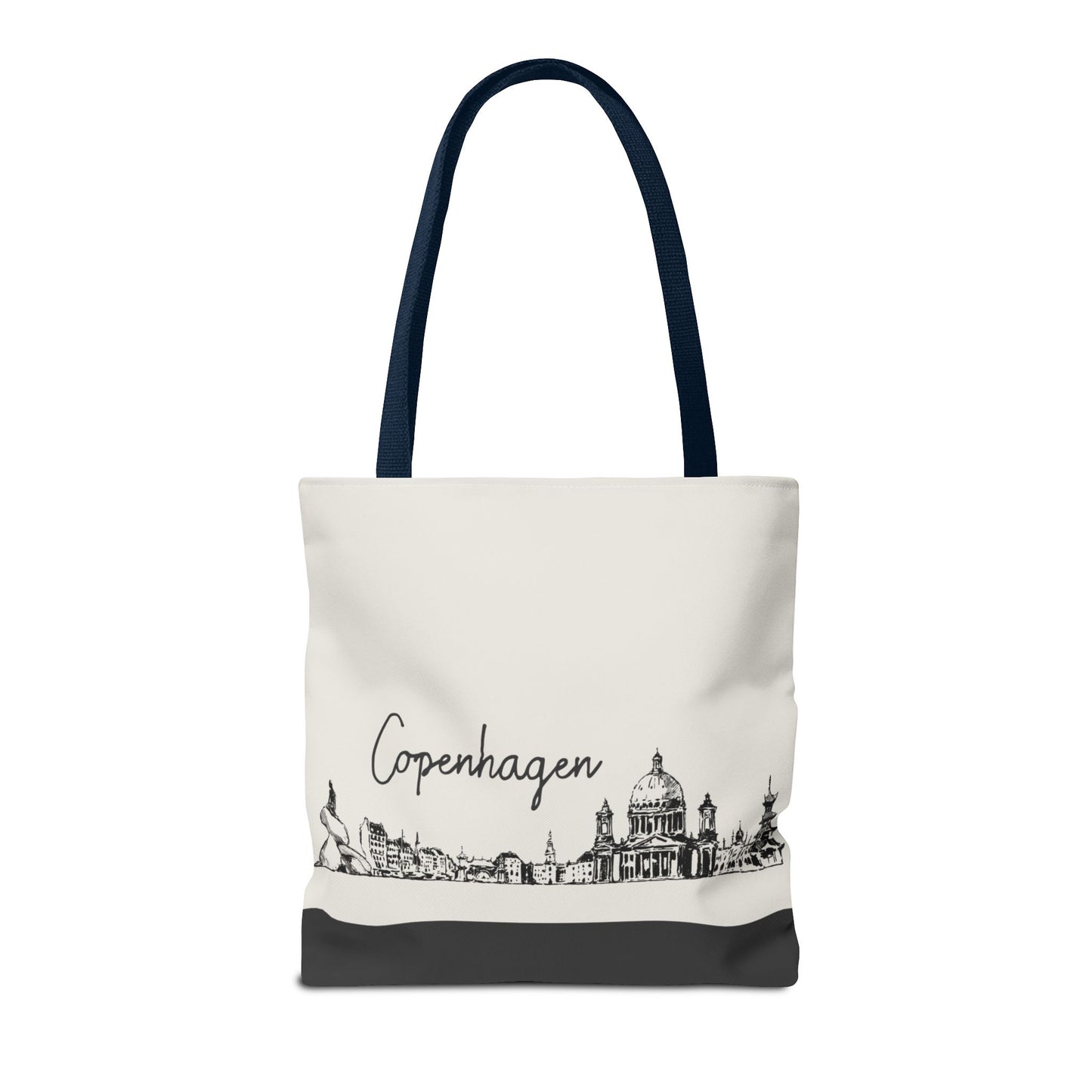Copenhagen Travel Tote Bag – Lightweight Wanderlight Tote, Skyline Design, Durable Everyday Adventure Bag
