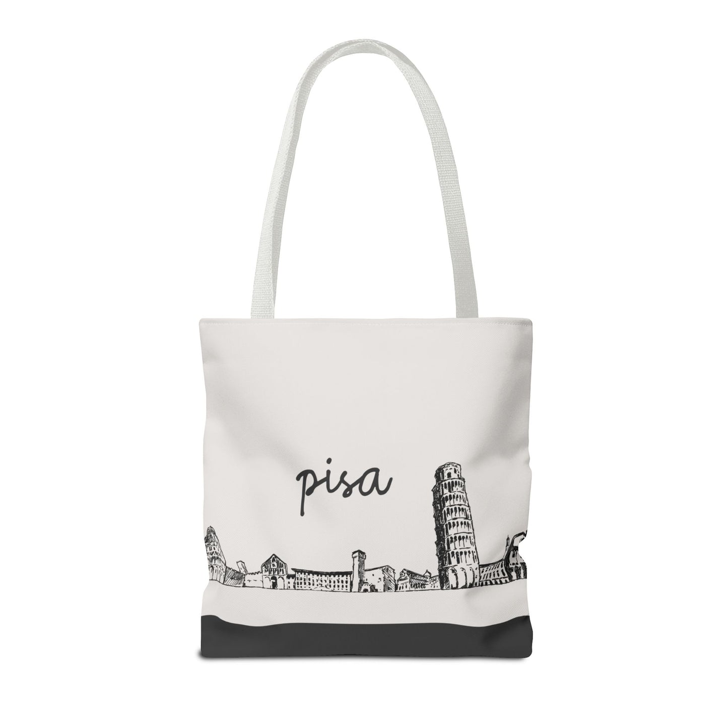 Pisa Travel Tote Bag – Lightweight Wanderlight Tote, Skyline Design, Durable Everyday Adventure Bag