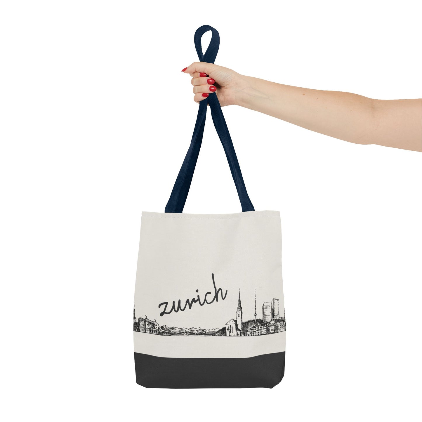 Zurich Travel Tote Bag – Lightweight Wanderlight Tote, Skyline Design, Durable Everyday Adventure Bag