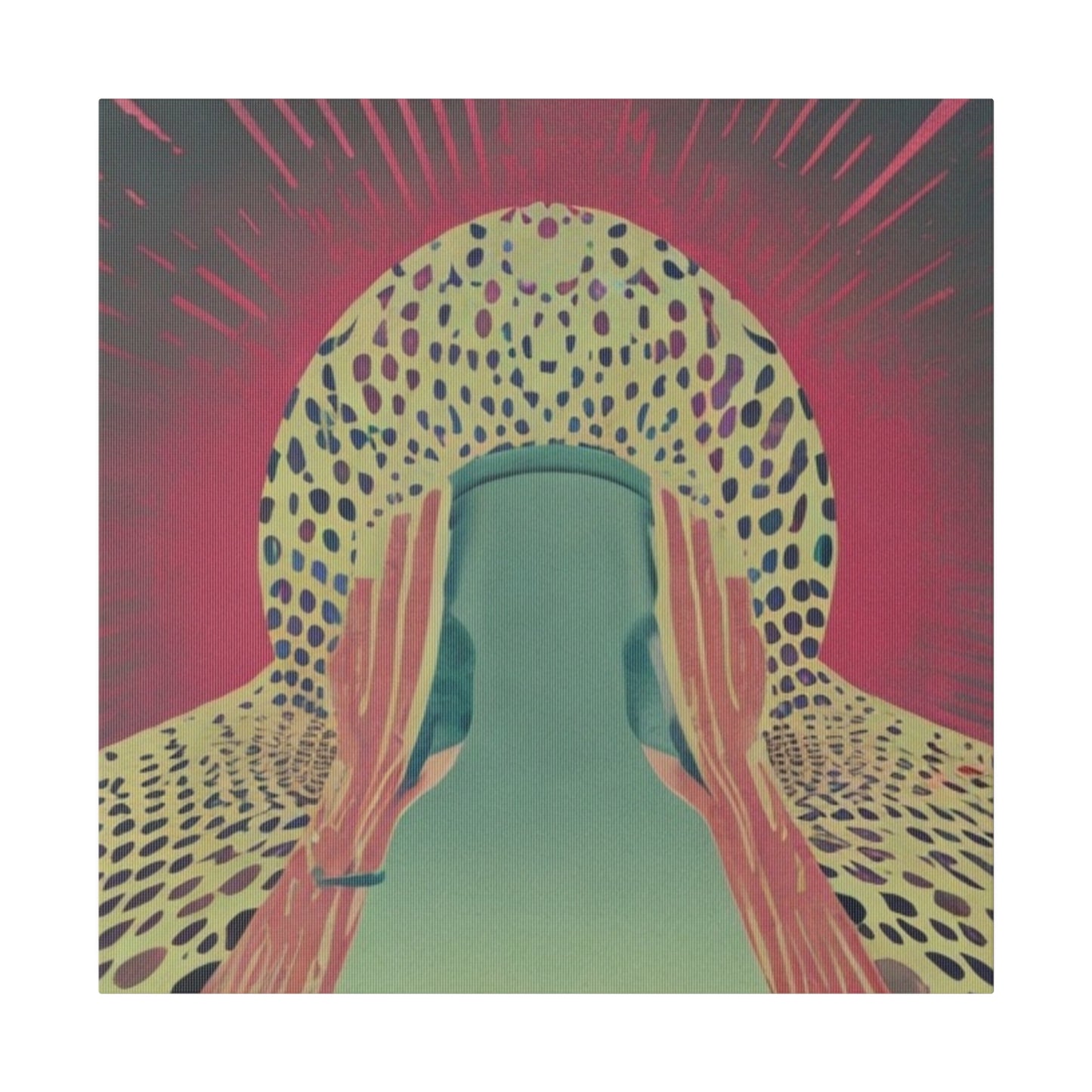 Wild Harmony: Animal Print Abstract Geometric Canvas Wall Art